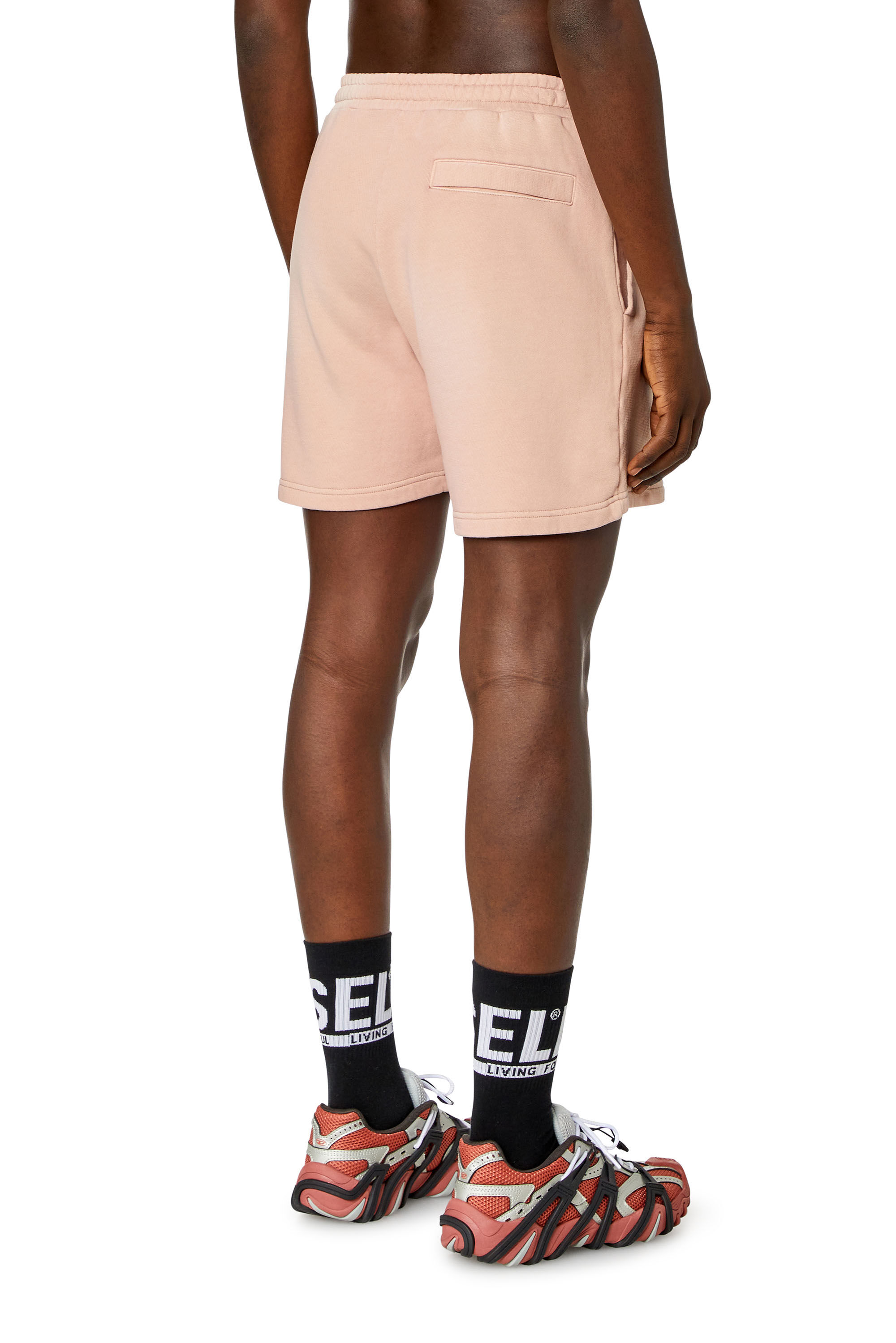 Diesel - P-STELT-N1, Man's Sweat shorts with sun-faded effect in Pink - 3
