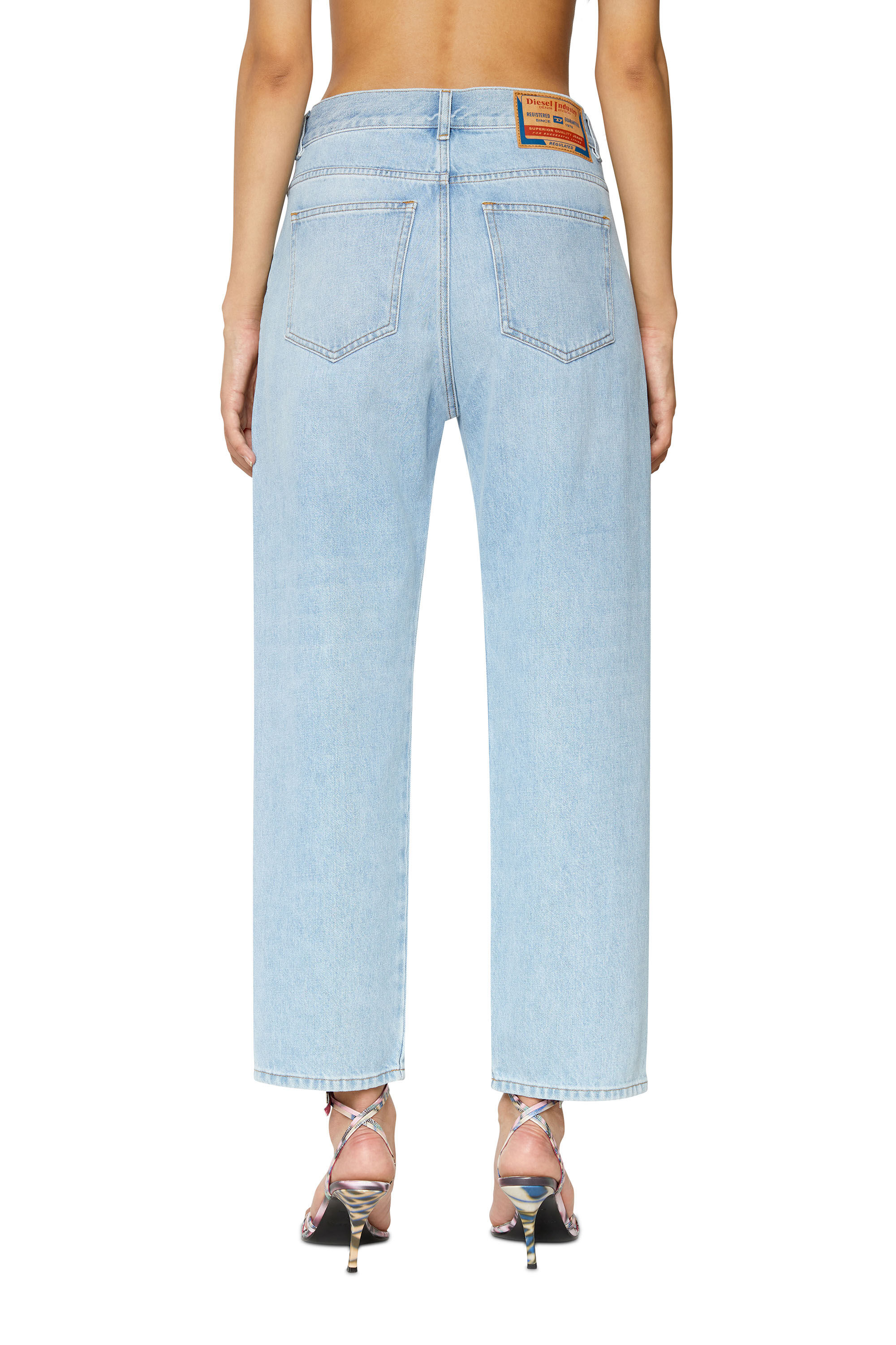 Diesel - 2016 D-Air 09D75 Boyfriend Jeans, Light Blue - Image 4