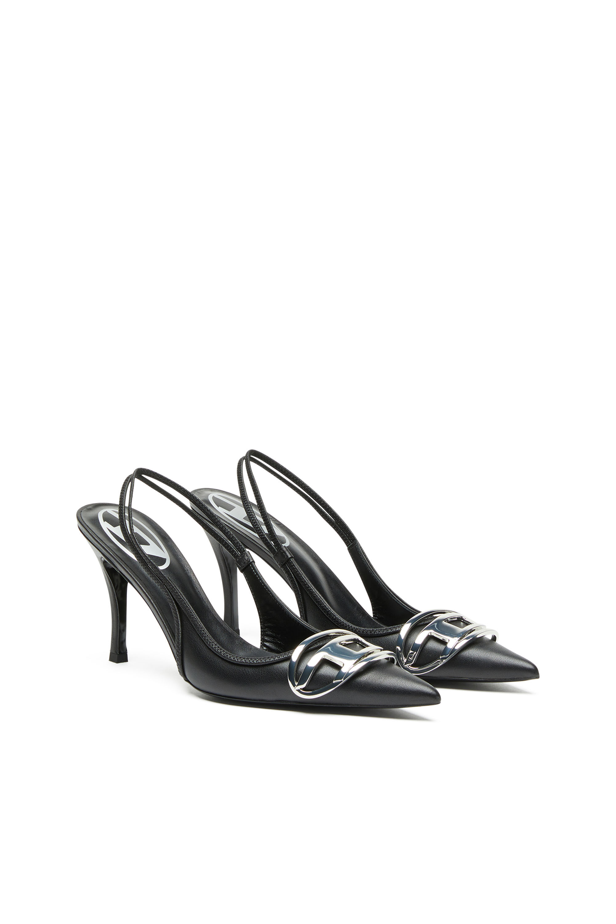 D-VENUS SB Woman: Slingback pumps in nappa leather, D logo | Diesel