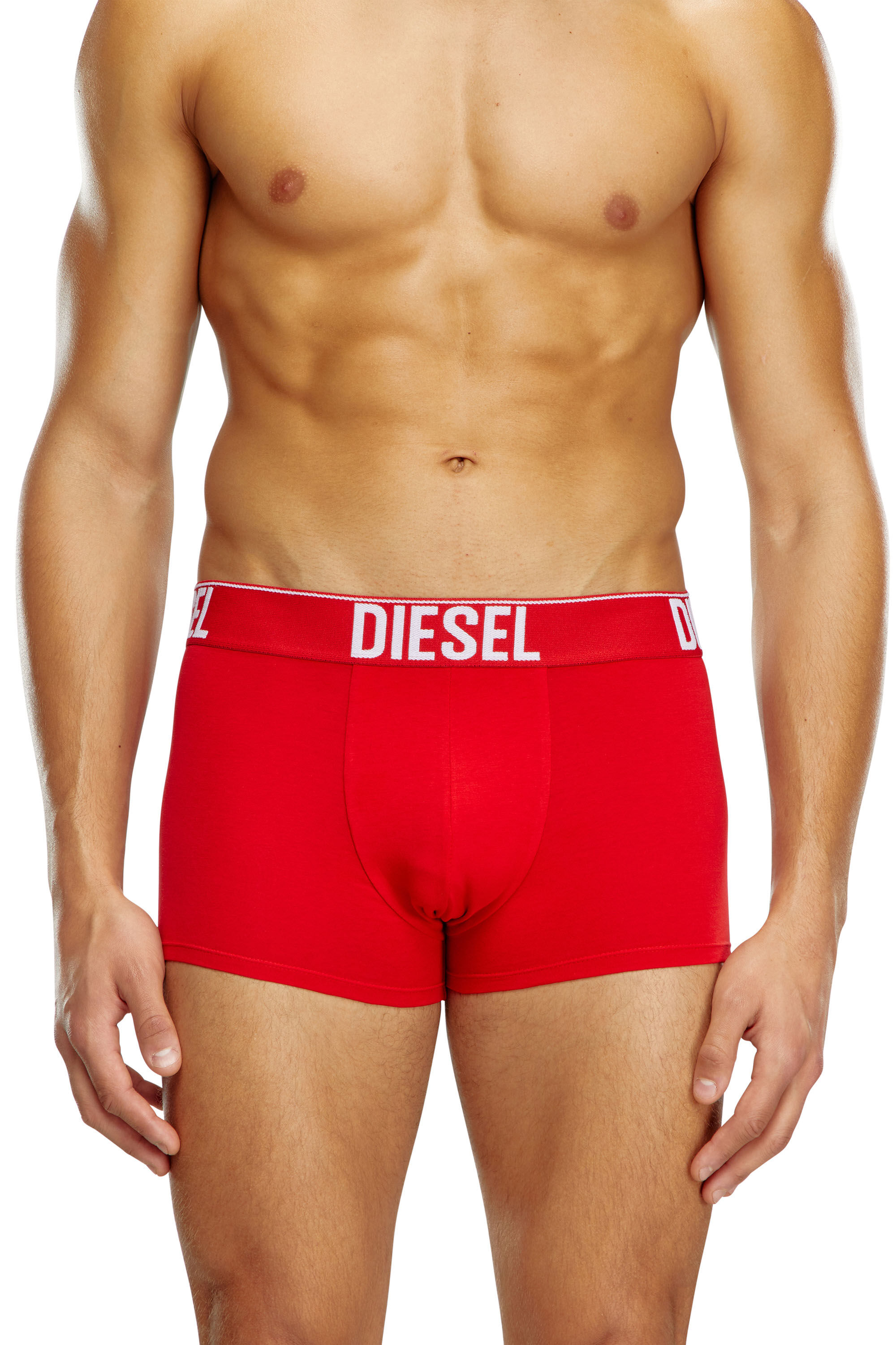 Diesel - UMBX-DAMIENTHREEPACK, Man's Three-pack boxer briefs with tonal waist in White/Black - 3