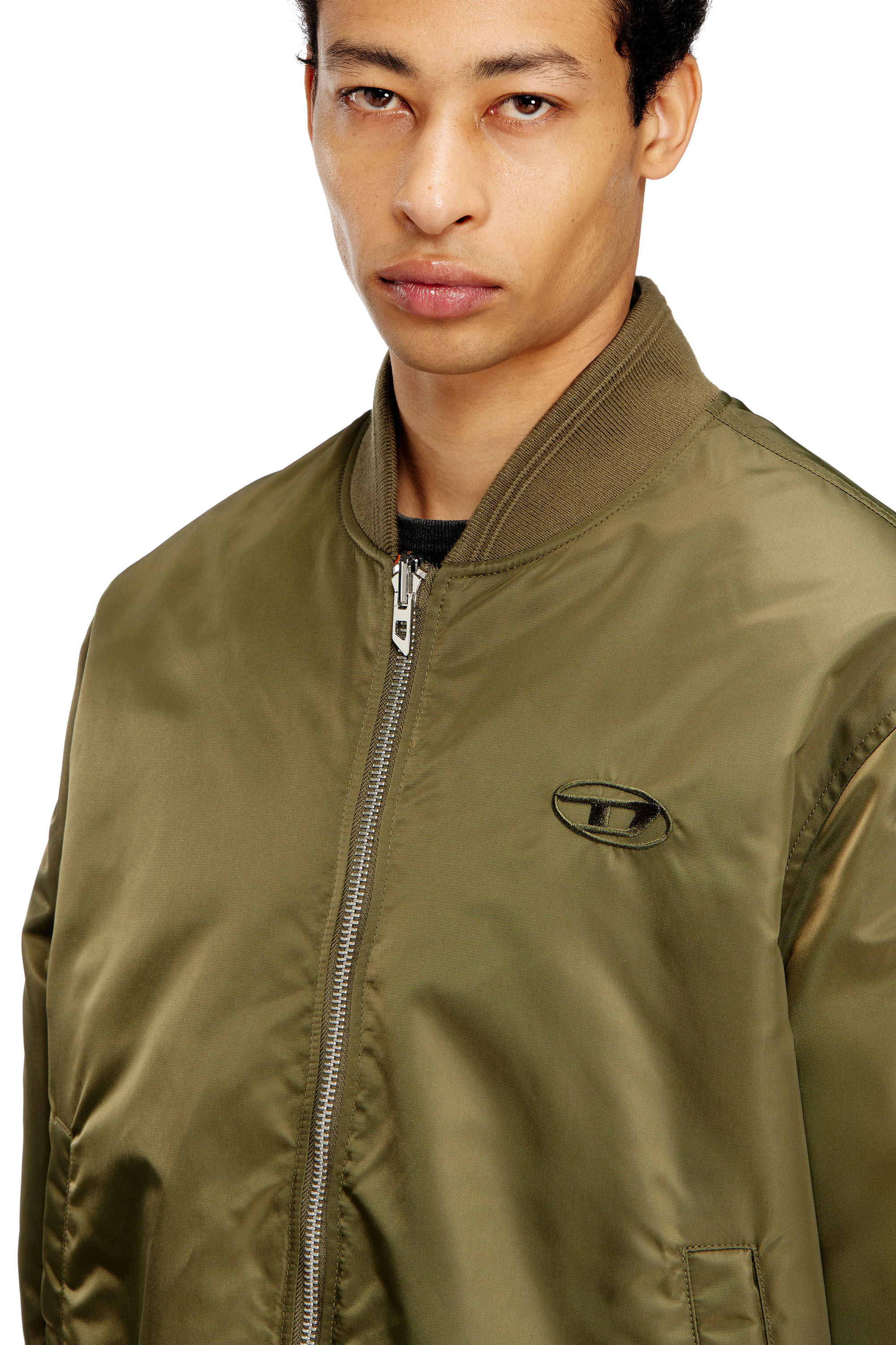 Men's Padded bomber jacket with Oval D embroidery | Multicolor