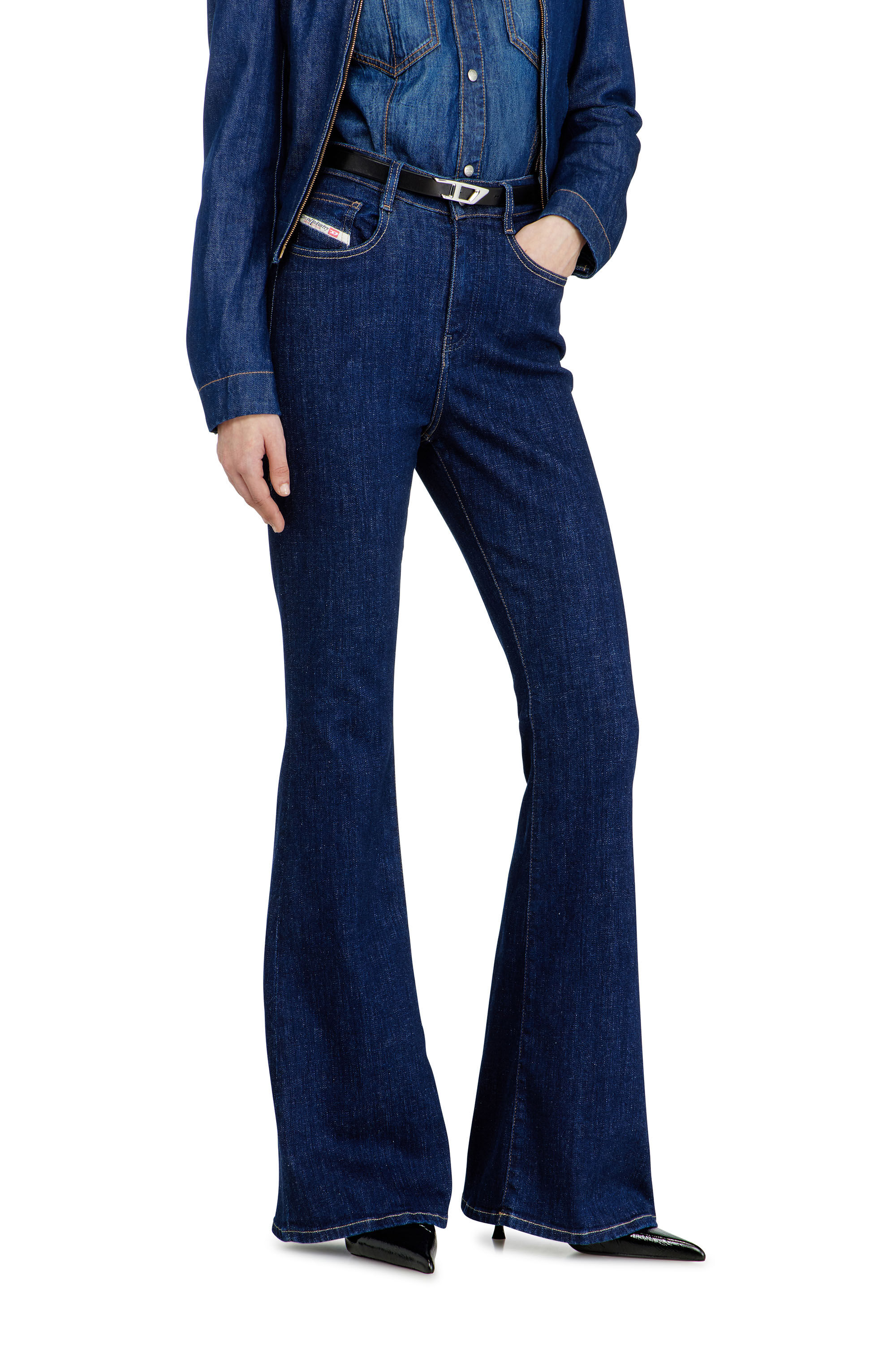 Diesel - Woman's Bootcut Jeans 1973 D-Partt 09Q03, Dark Blue - 6