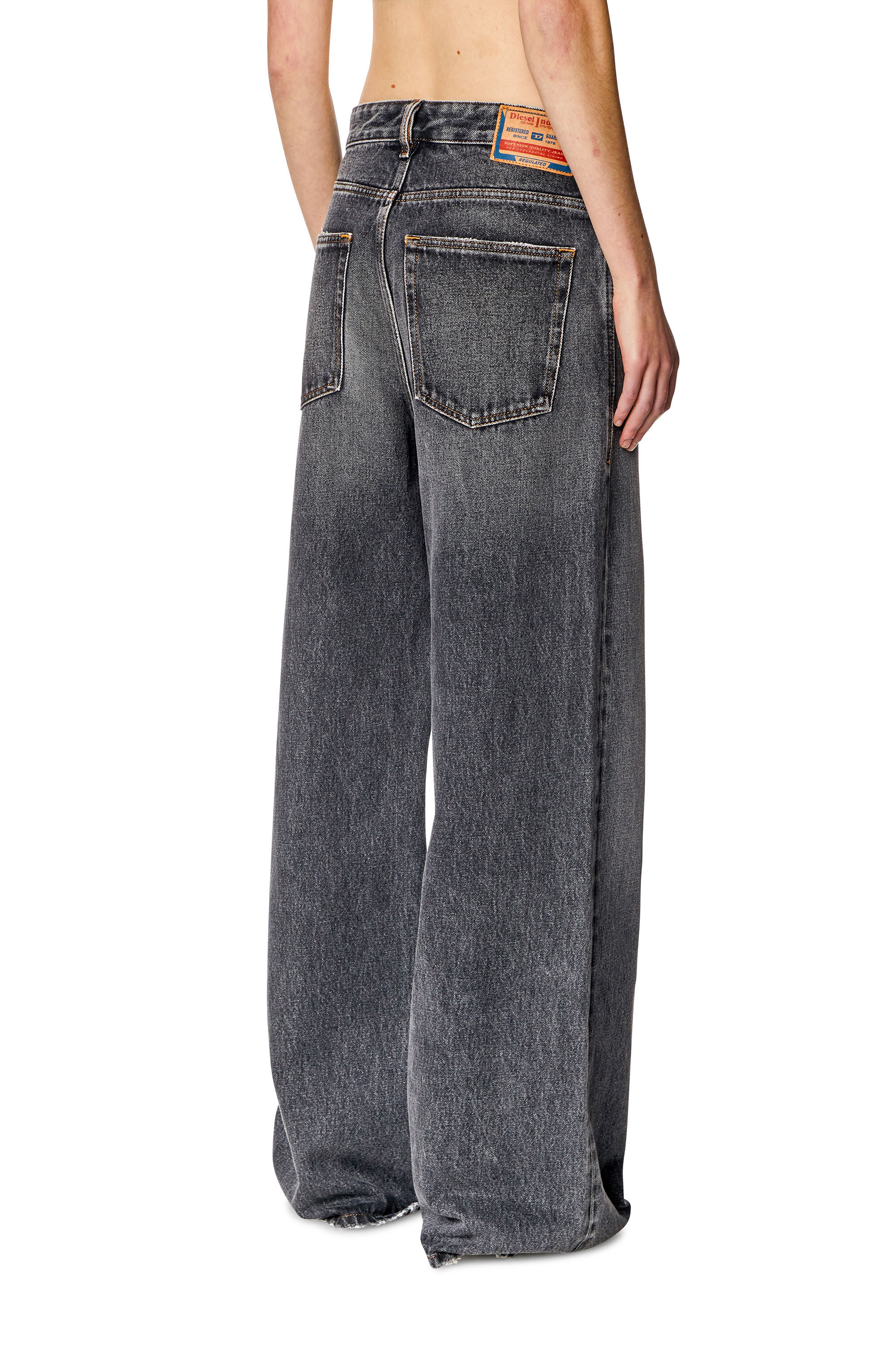 Diesel - 1996 D-Sire 007F6 Straight Jeans, Black/Dark grey - Image 4