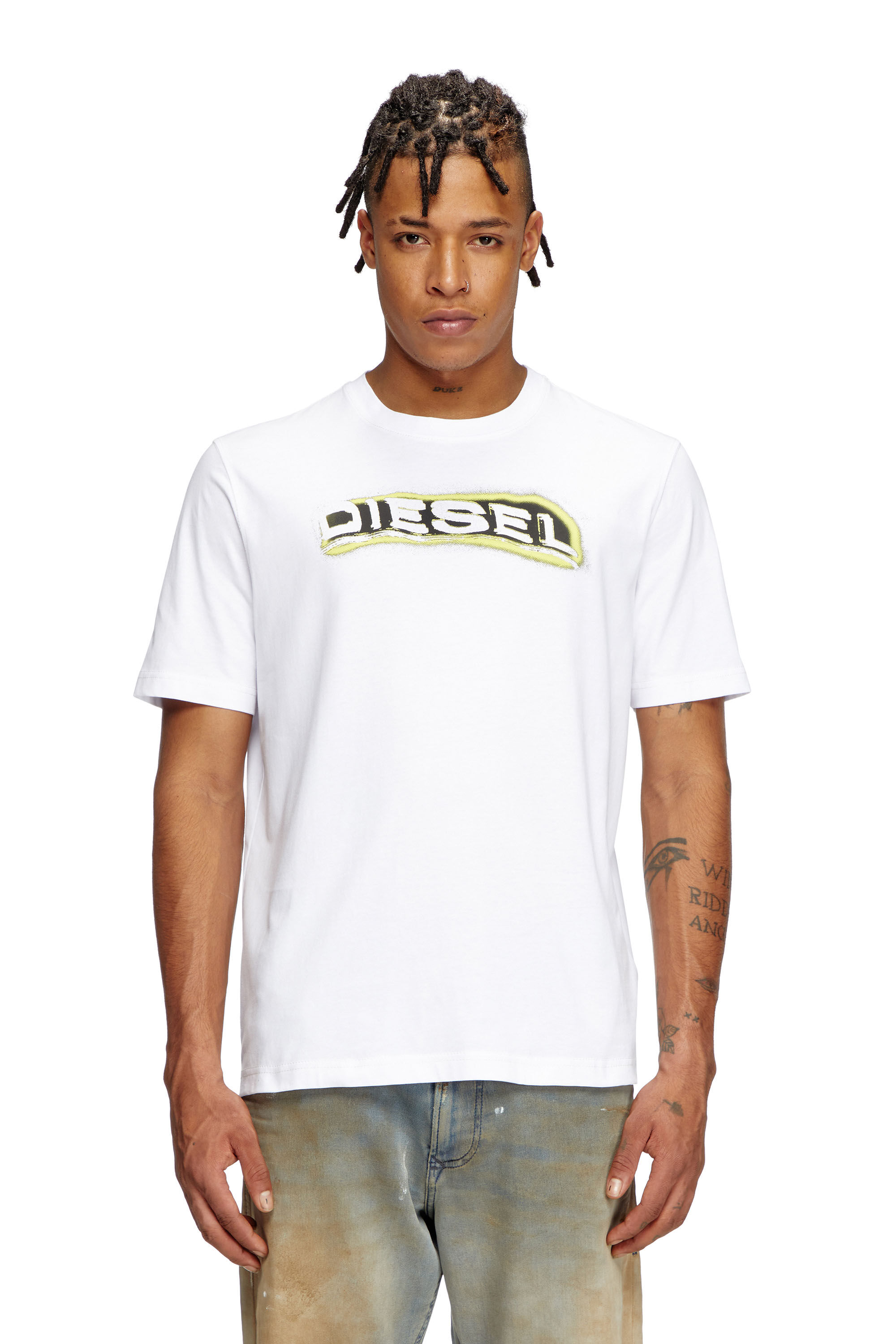 ★DIESEL★ T-Adjust R4 T-Shirt White A163970GRAI100 A16397_0GRAI_100_C.jpg