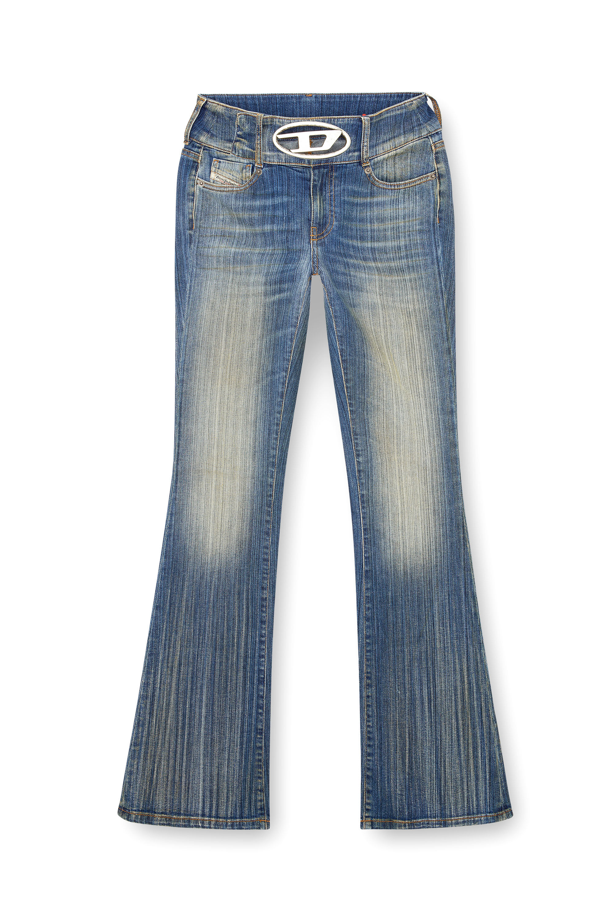 Diesel - Woman Bootcut and Flare Jeans D-Propol 0CBCX, Medium blue - Image 2