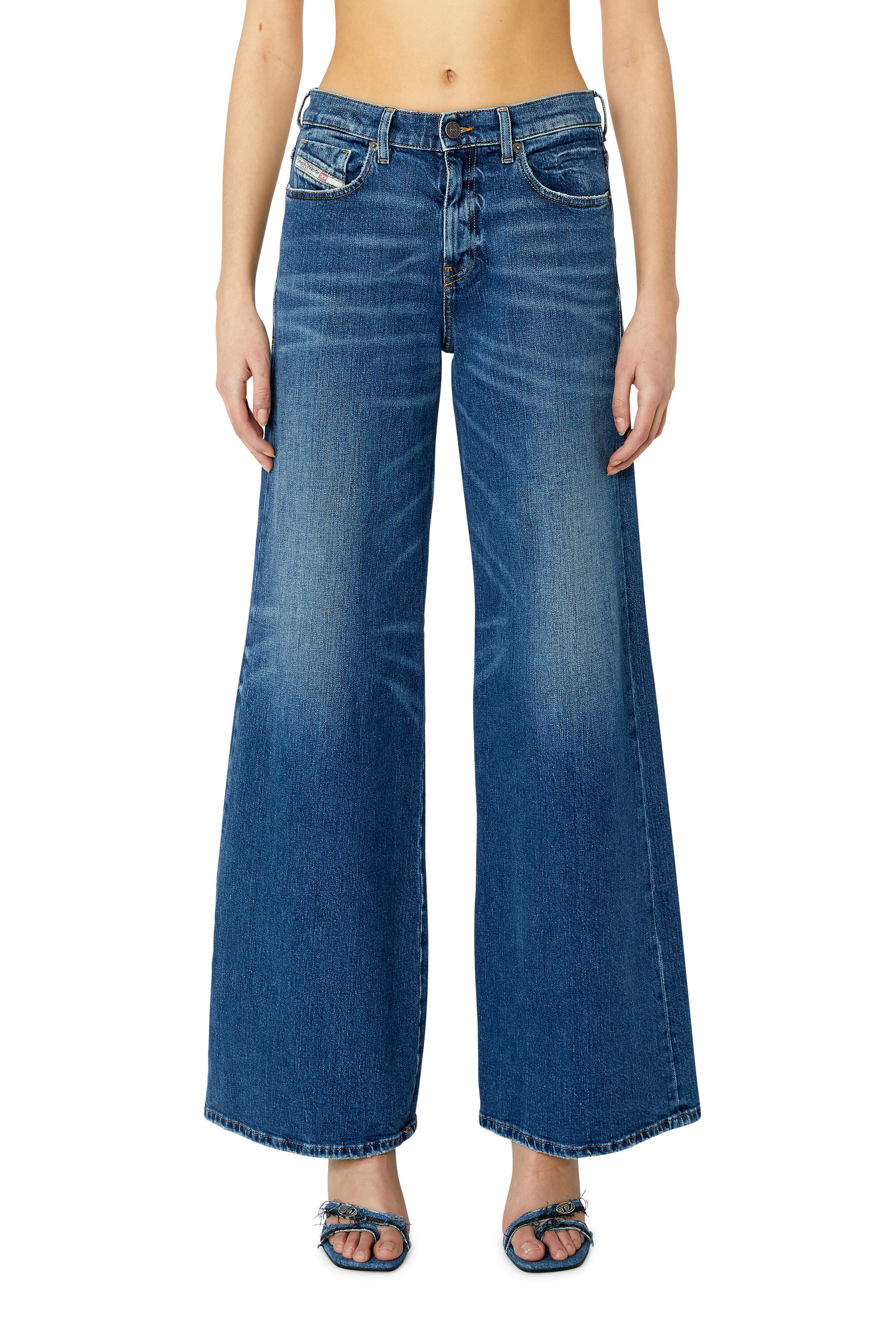 Diesel - 1978 D-Akemi 007L1 Bootcut and Flare Jeans, Medium blue - Image 3