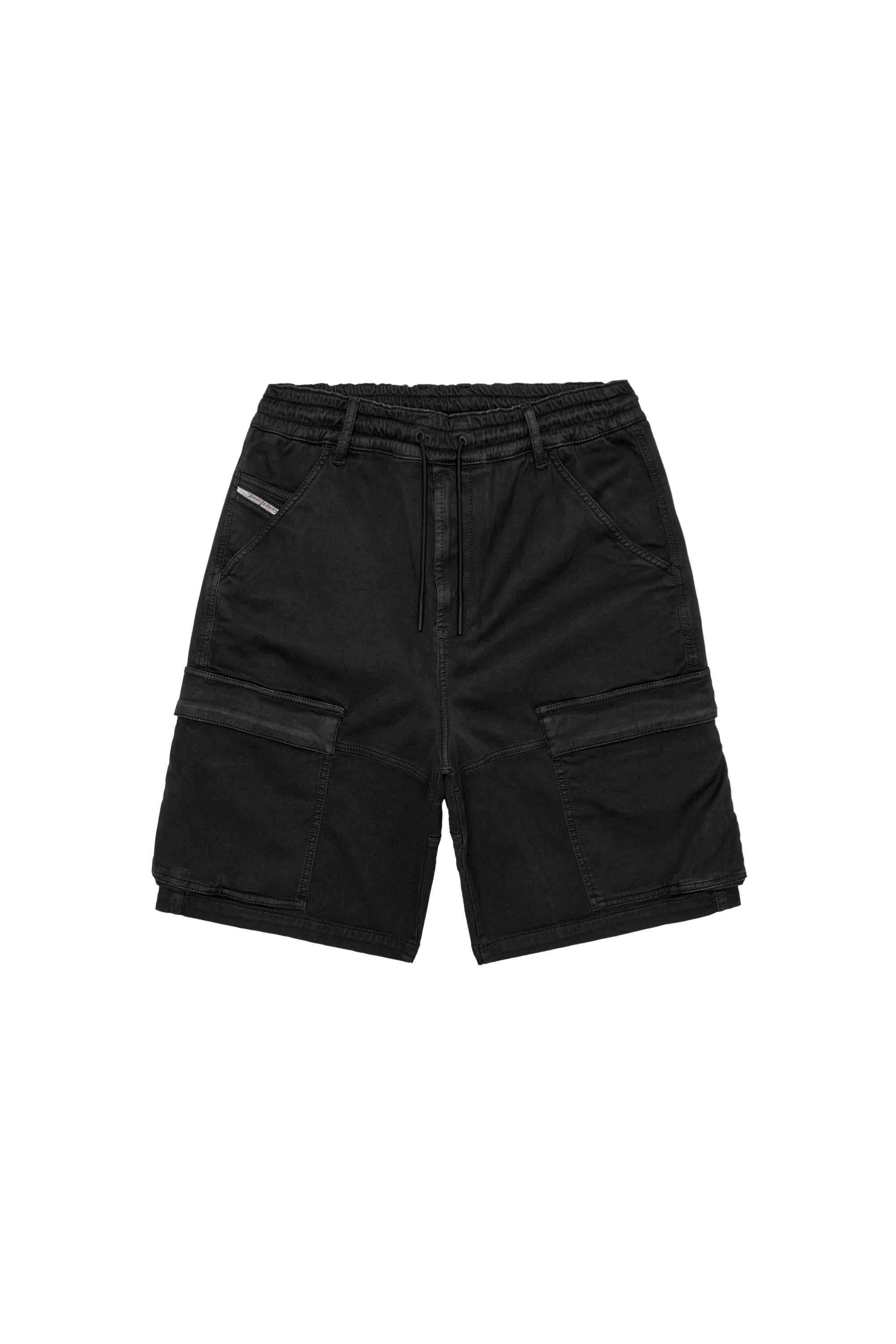 Diesel - D-KROOLEY-CARGO-SHORT JOGG, Black - Image 2