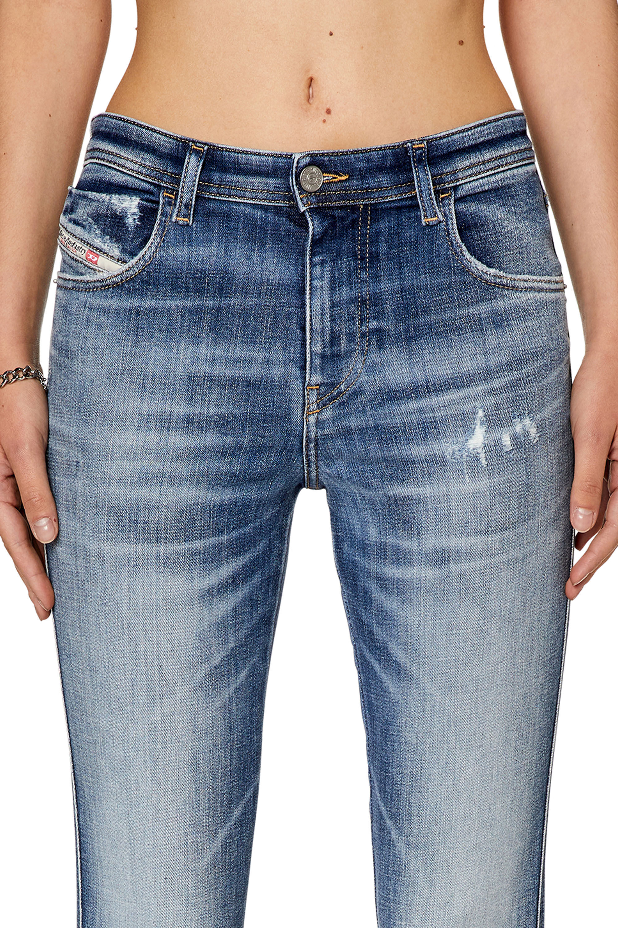 Diesel - Skinny Jeans 2015 Babhila 09G35, Medium blue - Image 5