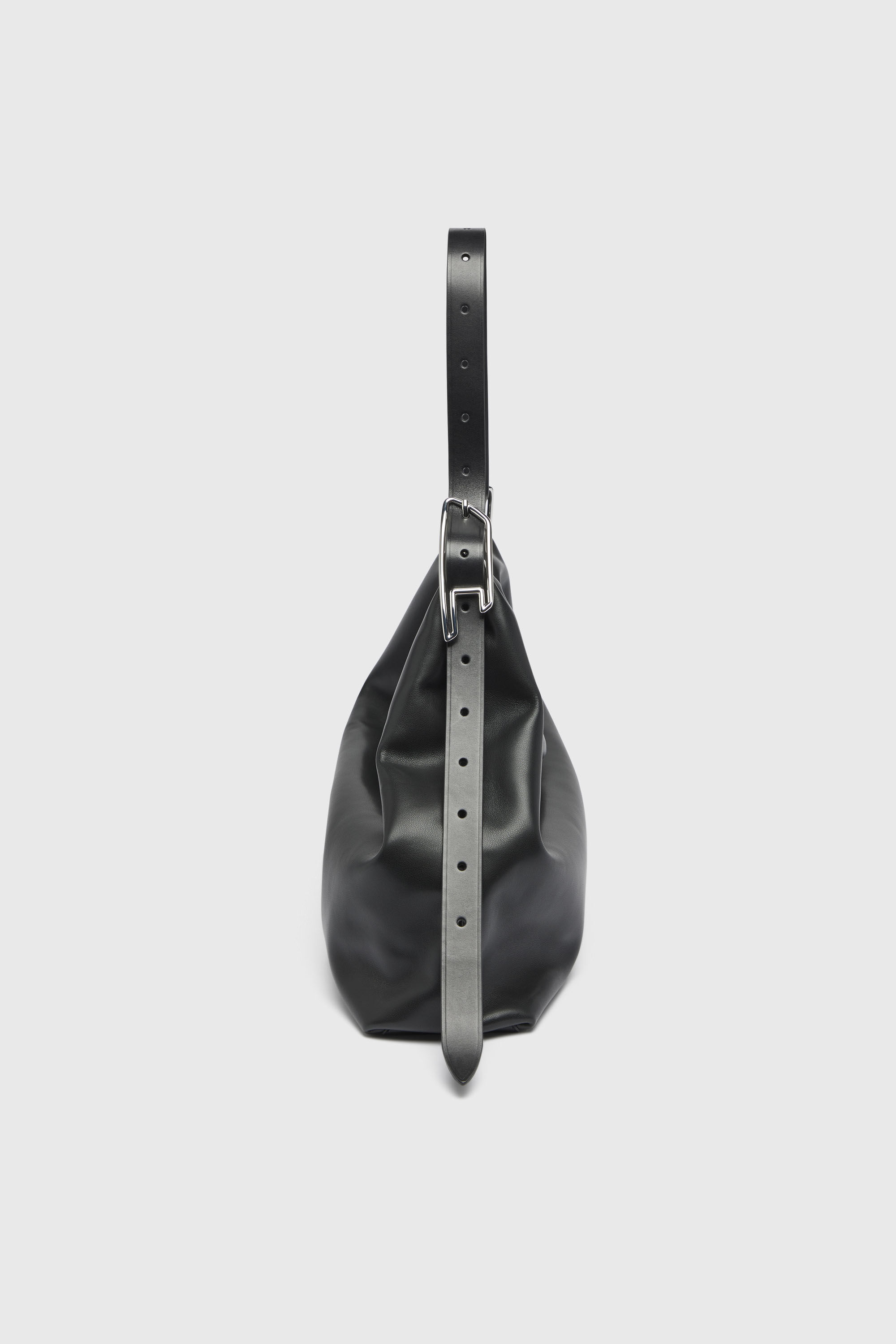 Diesel - D-LINE HOBO L, Woman's D-Line-Leather hobo bag in Black - 5