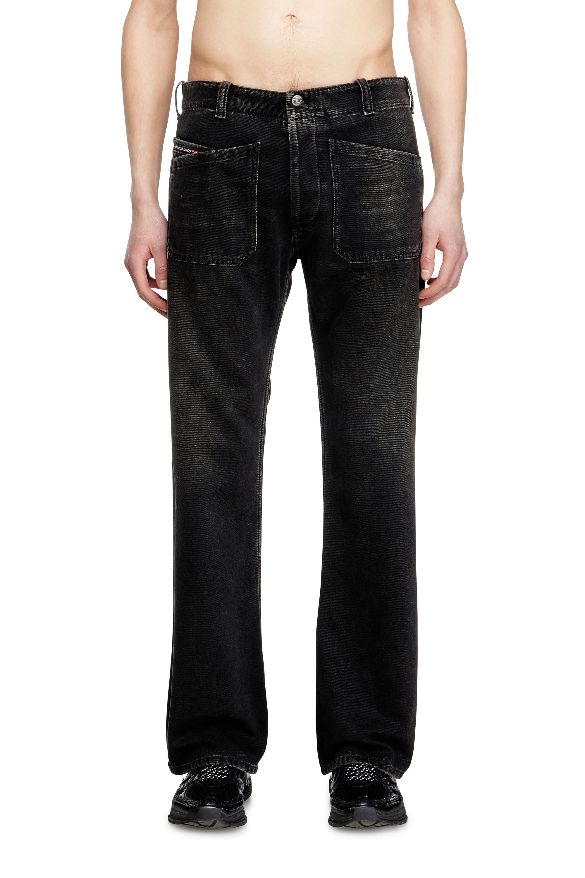 Diesel - Man's Bootcut Jeans D-Moorix 09J96, Black/Dark grey - 3