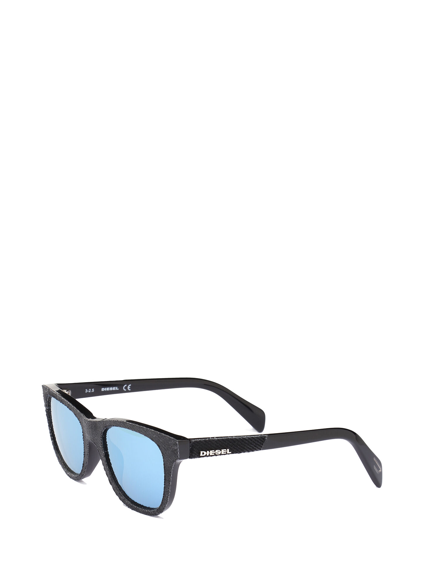 Diesel - DM0200, Unisex's Iconic kid eyewear with denim insert in Black Jeans - 2
