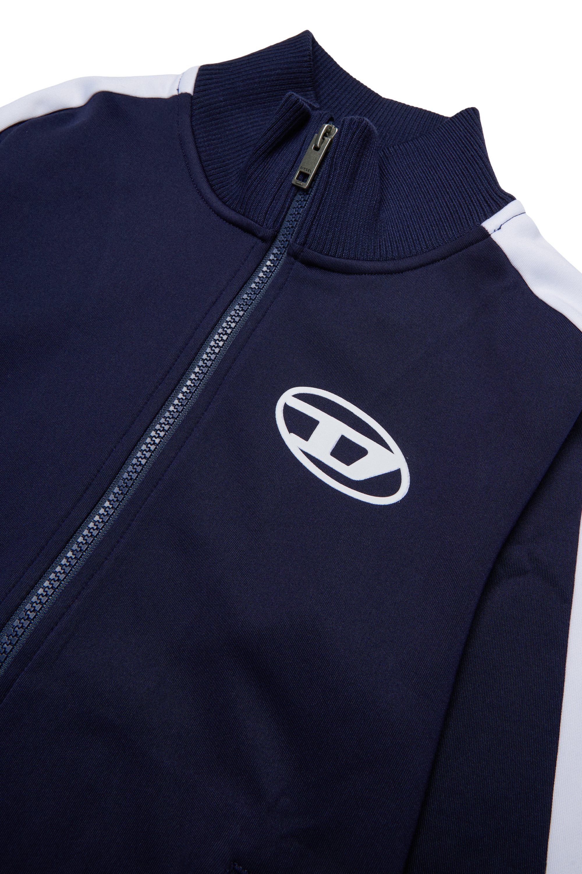Diesel - SBOS, Man's Track jacket with Oval D logo in Dark Blue - 3