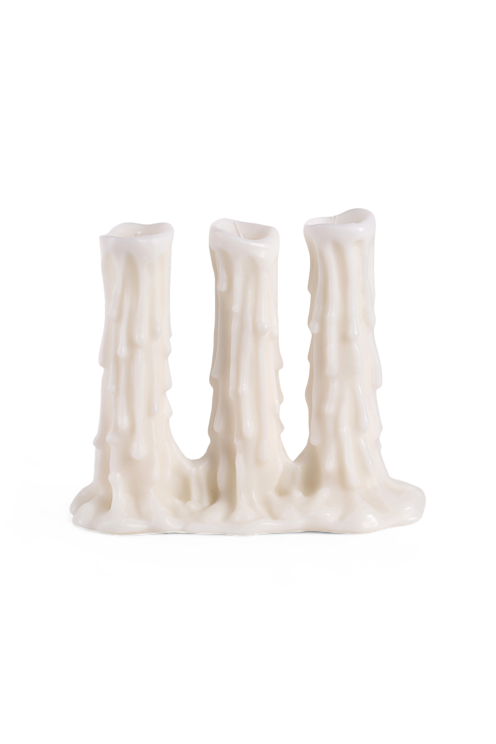 Diesel - 11166 CANDLE&nbsp;"MELT-D&rdquo; CM 15,8X35X29,5 TR, Unisex's Triple‑body candle in White - 1