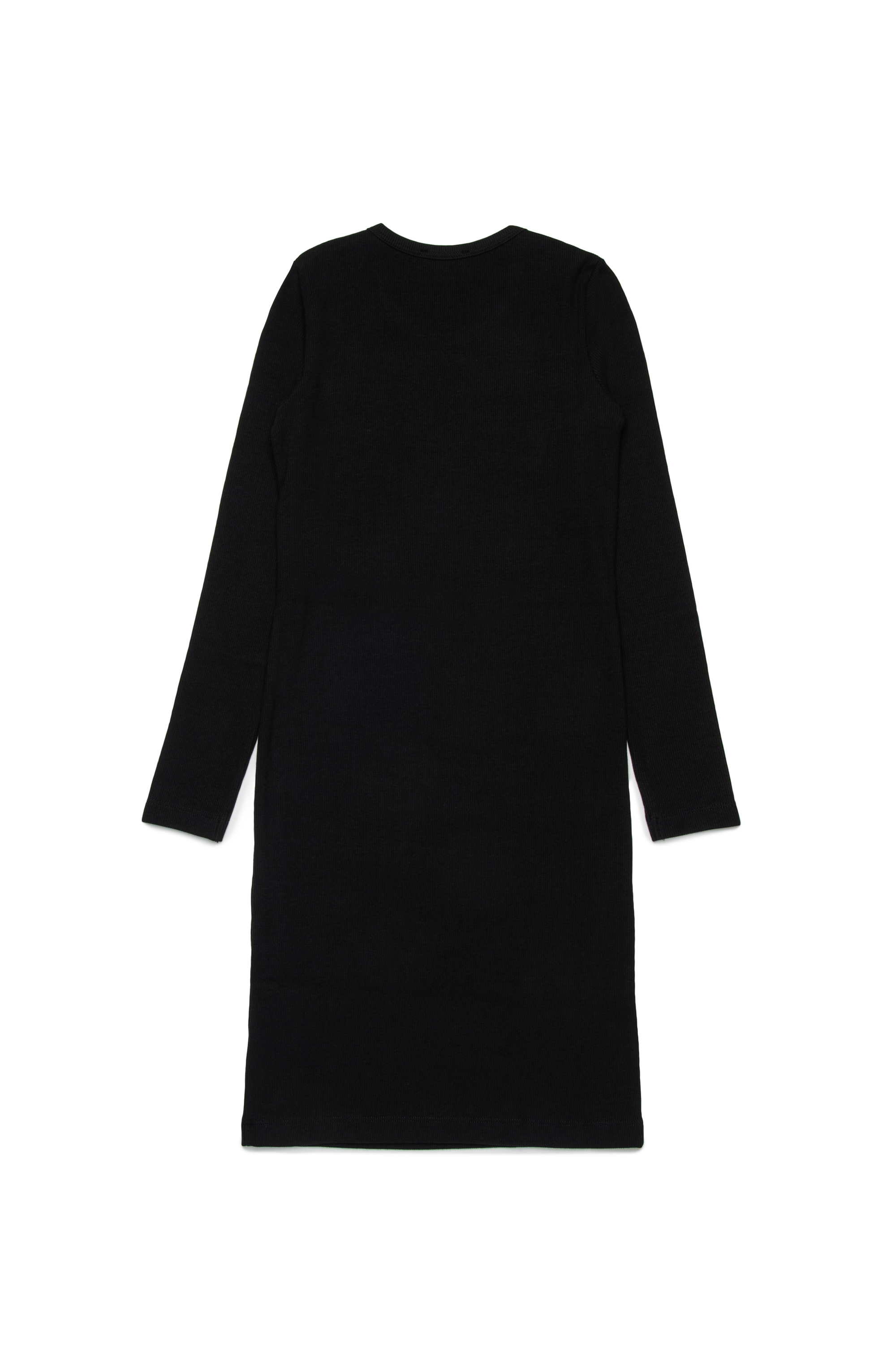 Diesel - DEBRA, Woman's Cotton dress with logo print in Black - 2