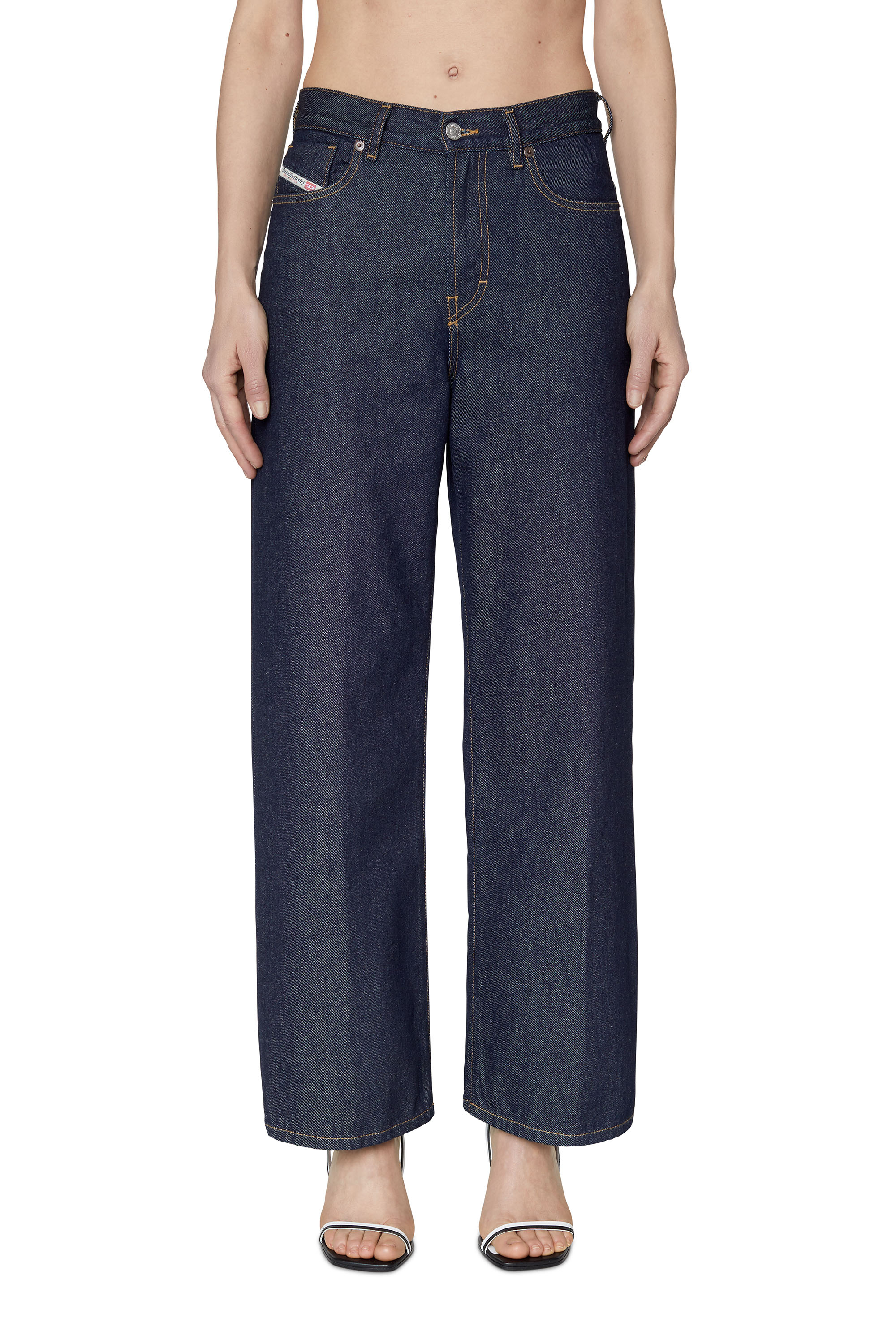 Diesel - 2000 Z9C02 Bootcut and Flare Jeans, Dark Blue - Image 1