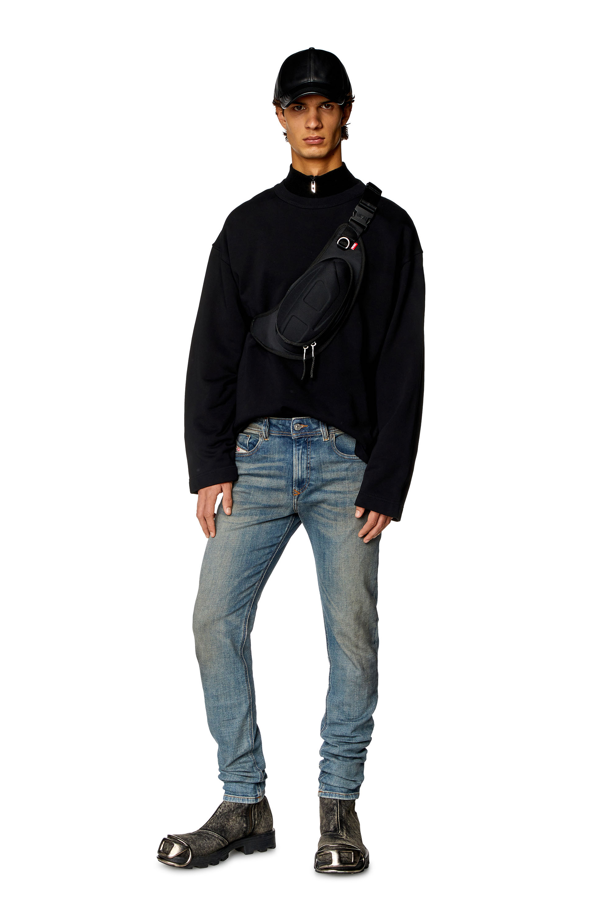 Diesel - Skinny Jeans 1979 Sleenker 09H69, Dark Blue - Image 4