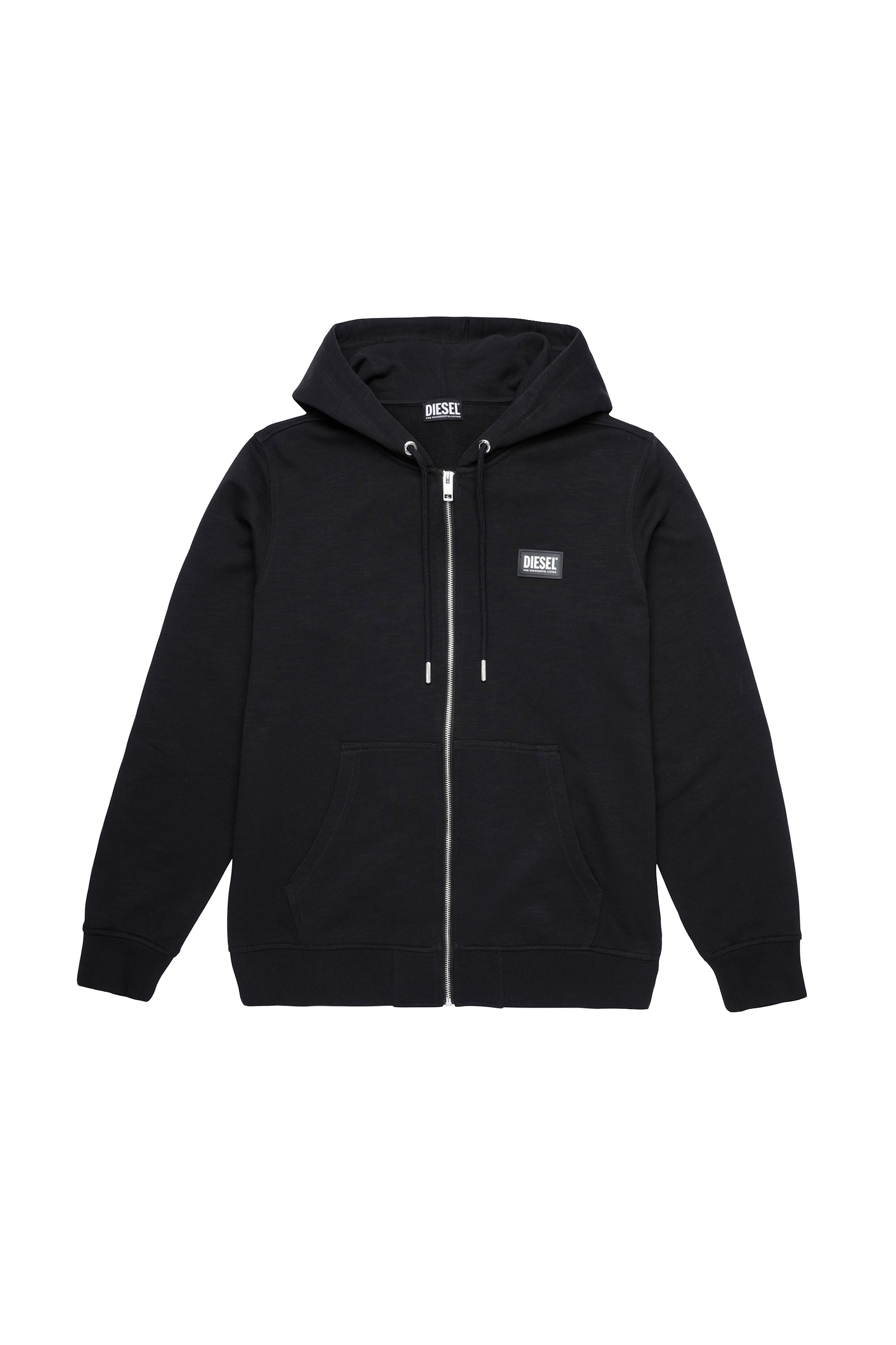 S-GIRK-HOOD-ZIP-B2, Black - Sweaters