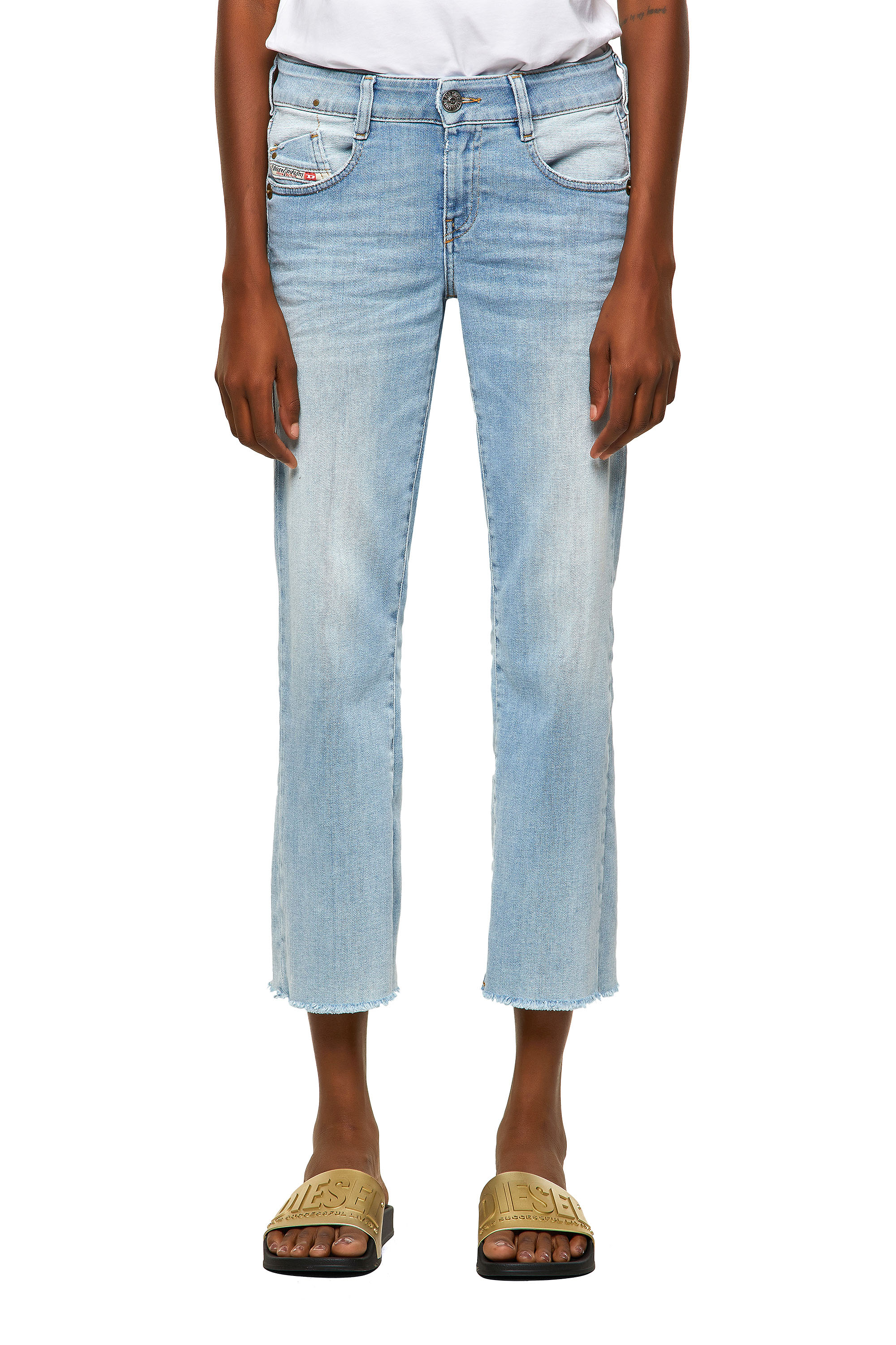 Diesel - 1969 D-EBBEY 009ZZ Bootcut and Flare Jeans, Light Blue - Image 1