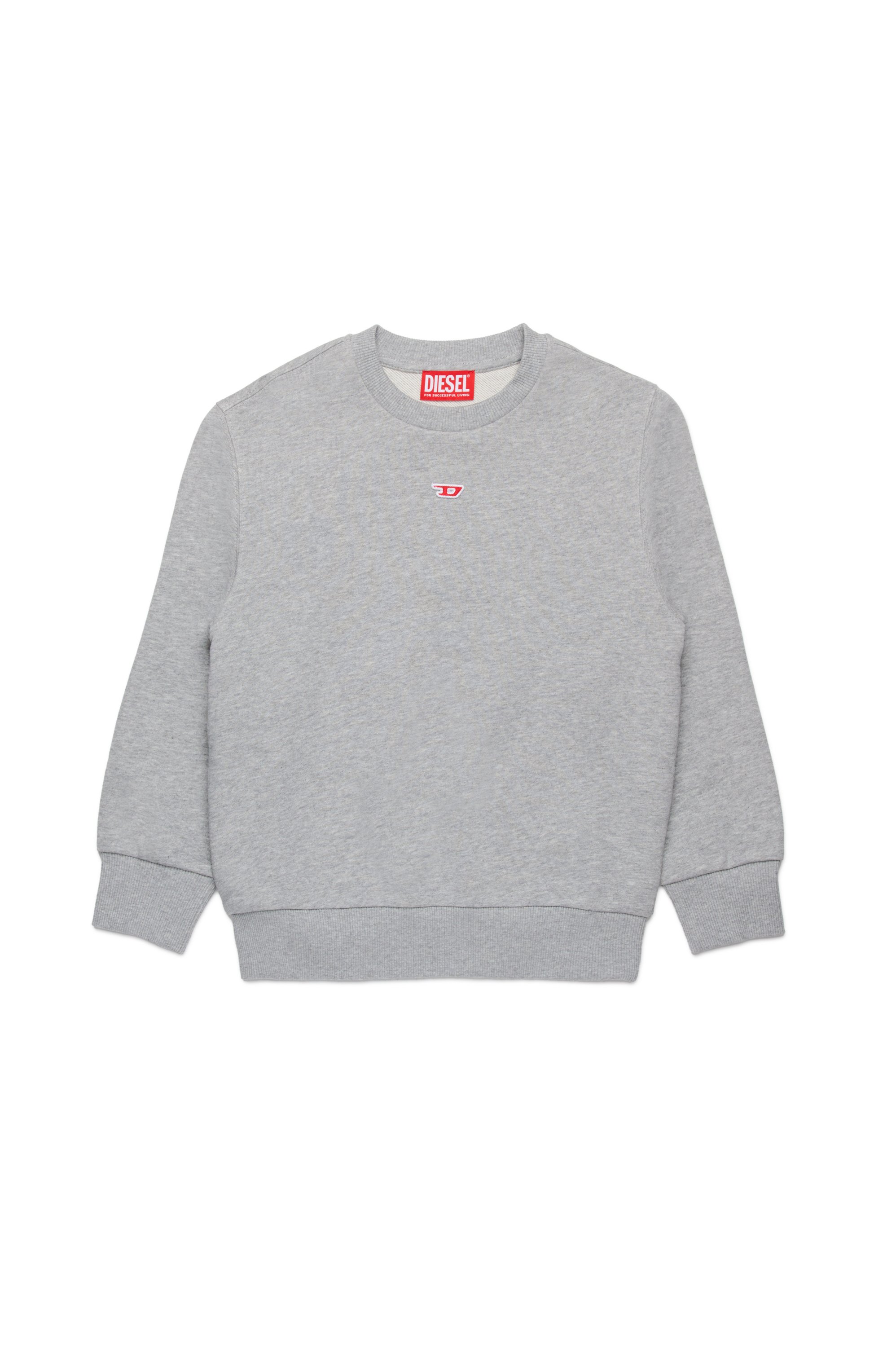 Diesel - SGINND OVER, Unisex's Sweatshirt with D logo in Grey - 1