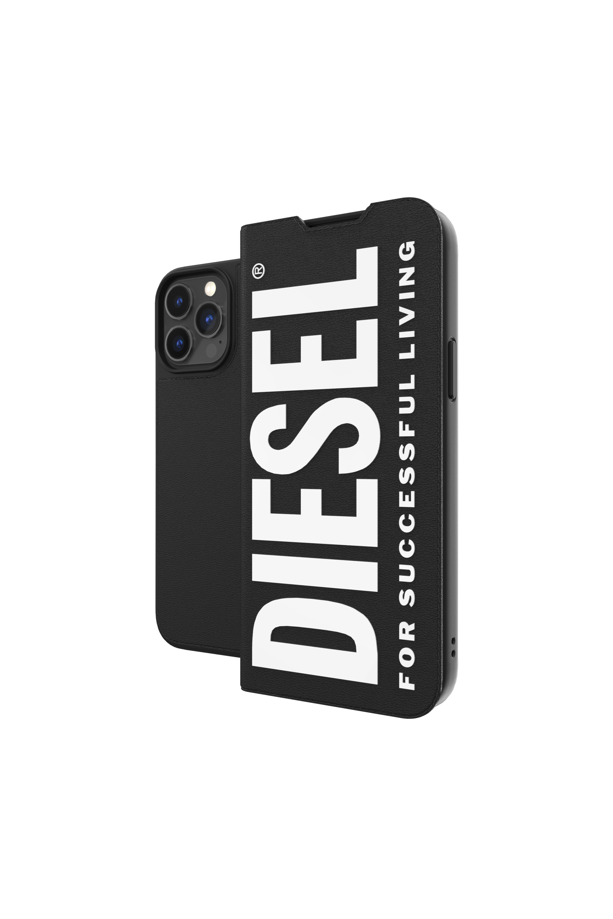 Diesel - 48275 BOOKLET CASE, Unisex's Booklet Case Core for iPhone 13 Pro Max in Black - 1