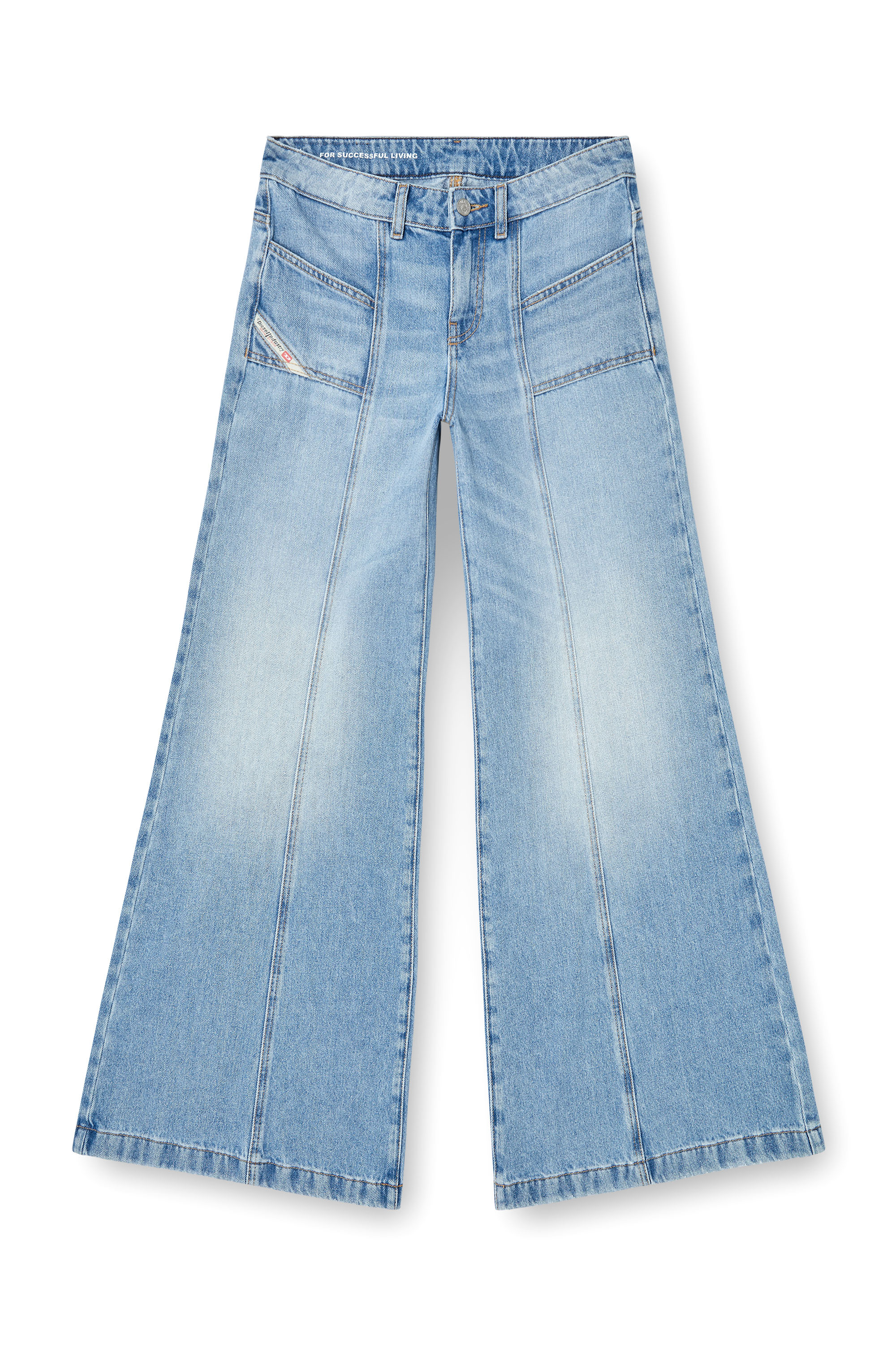 Diesel - Woman's Flare Jeans D-Akii 0CLBA, Light Blue - 2