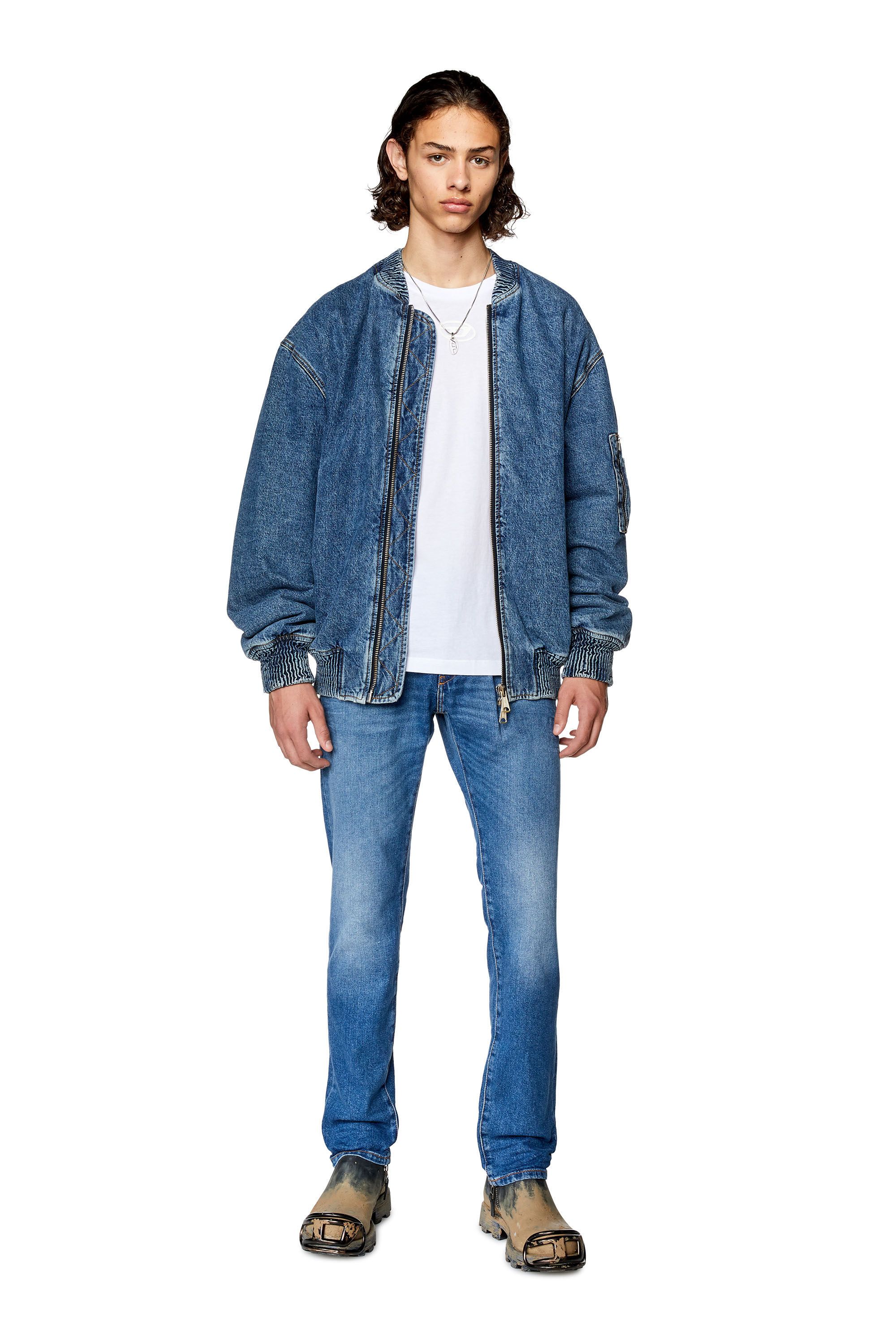 Diesel - Slim Jeans 2019 D-Strukt 0ENAT, Medium blue - Image 2