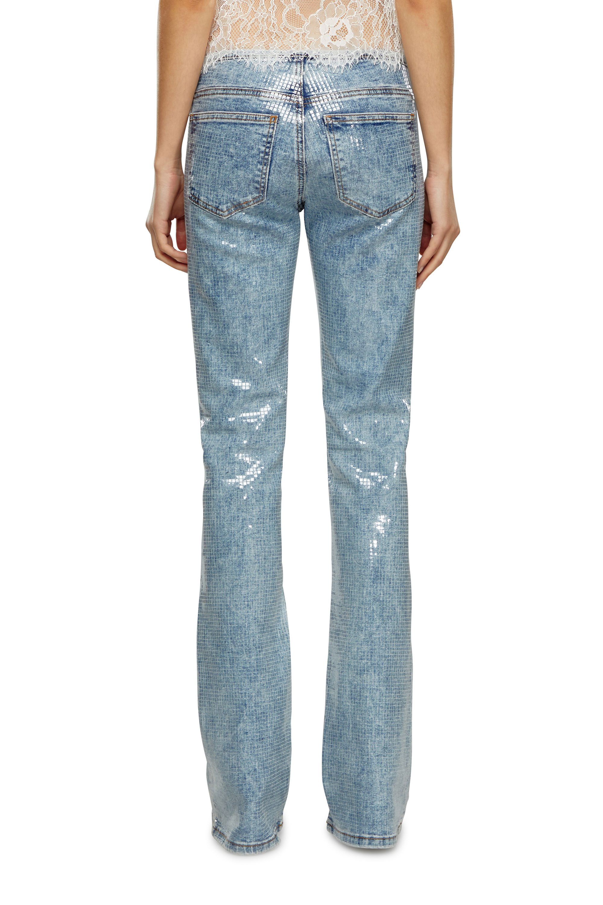 Diesel - Bootcut and Flare Jeans D-Shark 0PGAA, Light Blue - Image 4