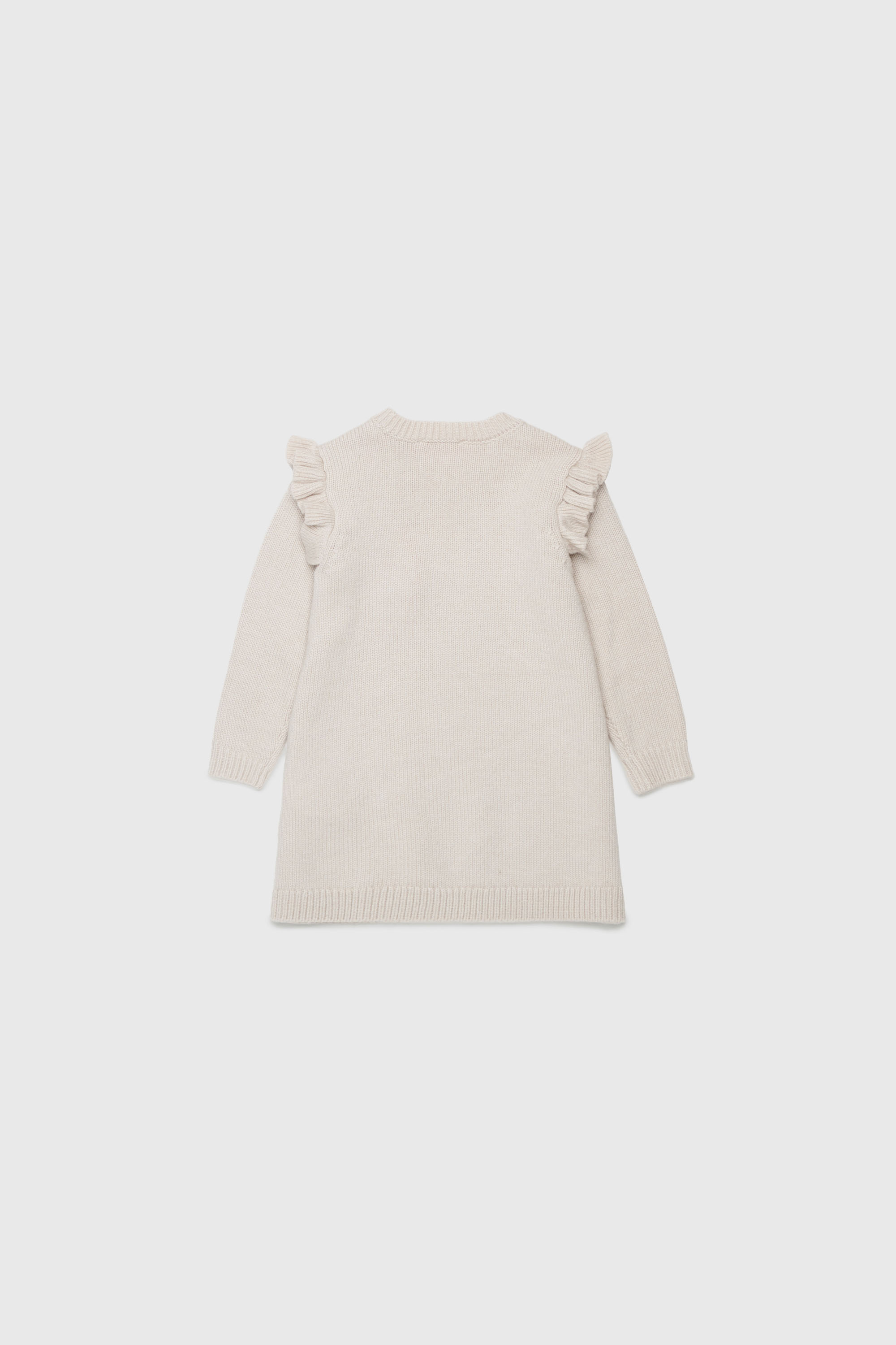 Diesel - DSCALOB, Woman's Cashmere-enriched ruffled sweater dress in White - 2
