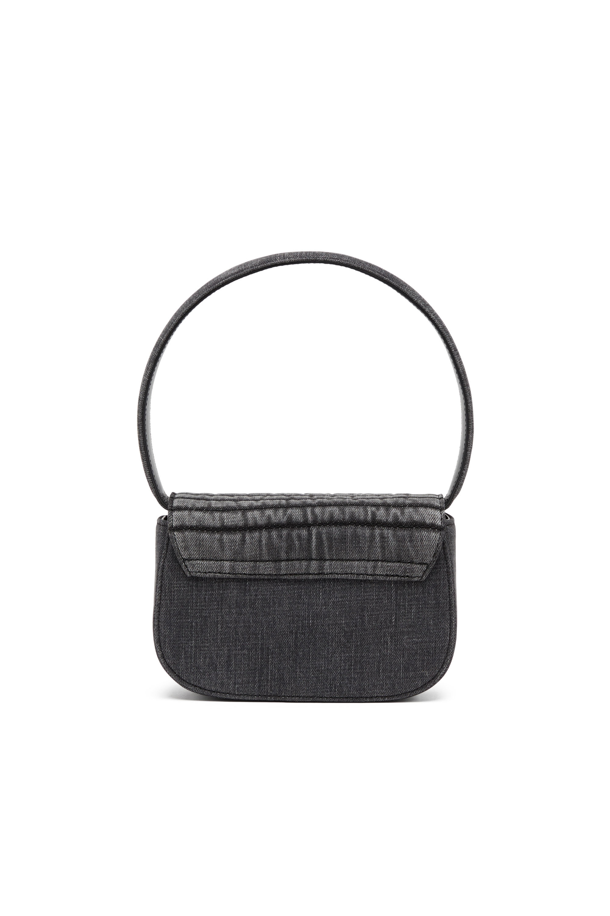 1DR, Black Diesel - 1DR, Woman's 1DR Shoulder Bag - Iconic shoulder bag in padded denim in Black - 2