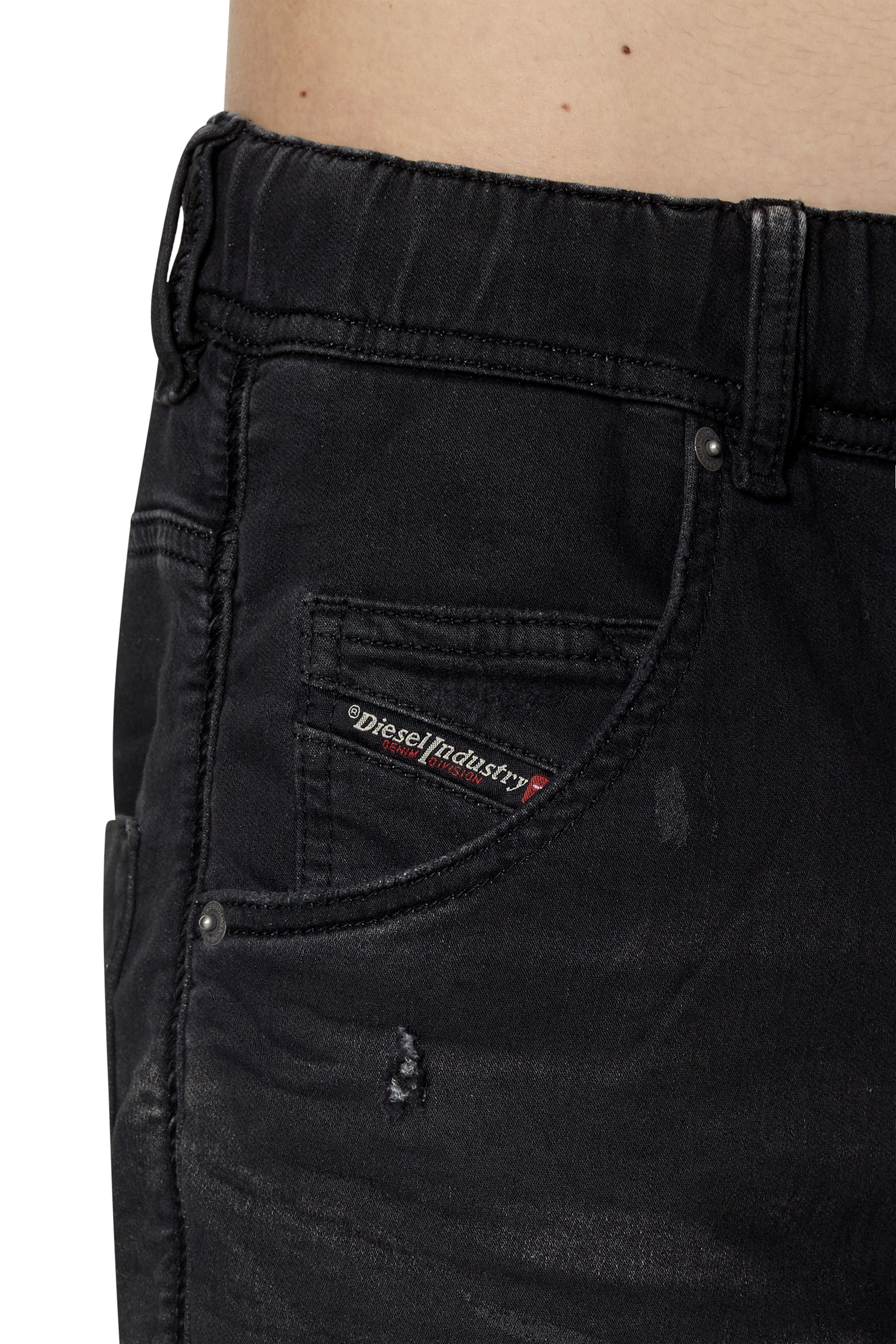 Diesel - Krooley JoggJeans® 09E12 Tapered, Black/Dark grey - Image 3