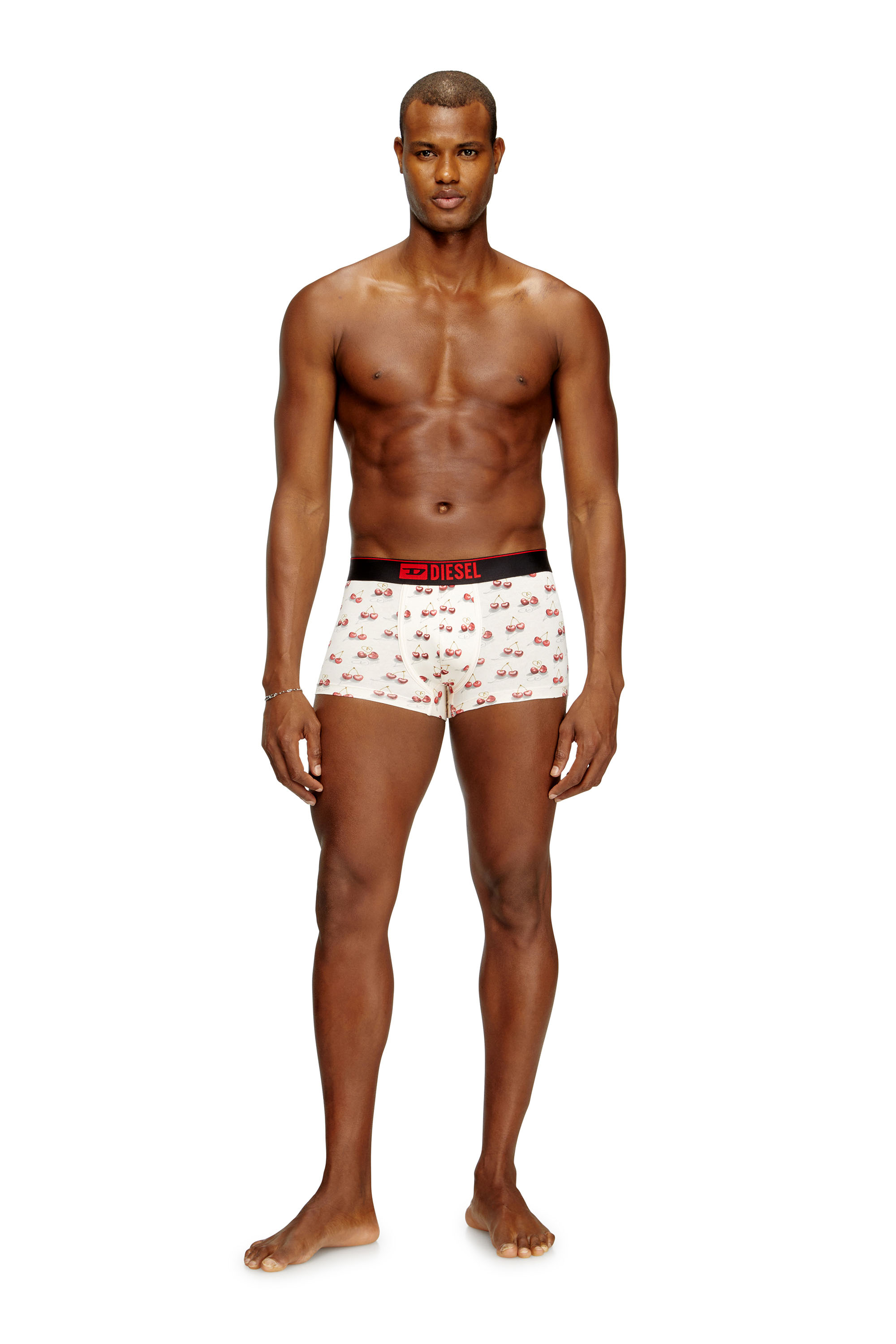 Diesel - DAMIEN-GFT-3PACK, Man's 3-pack of cherry-heart boxer shorts in White - 2