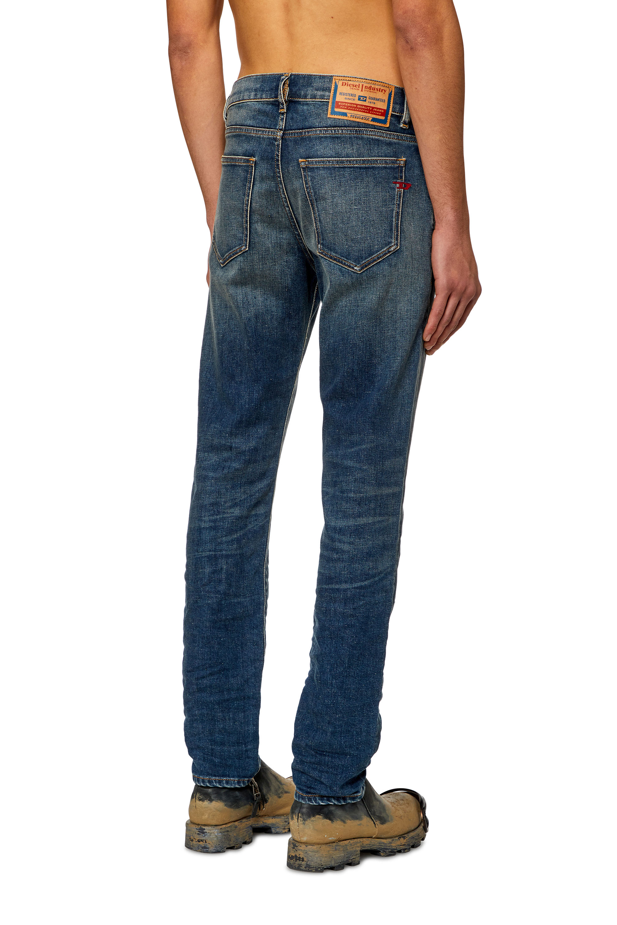 Diesel - Slim Jeans 2019 D-Strukt 09H49, Dark Blue - Image 3