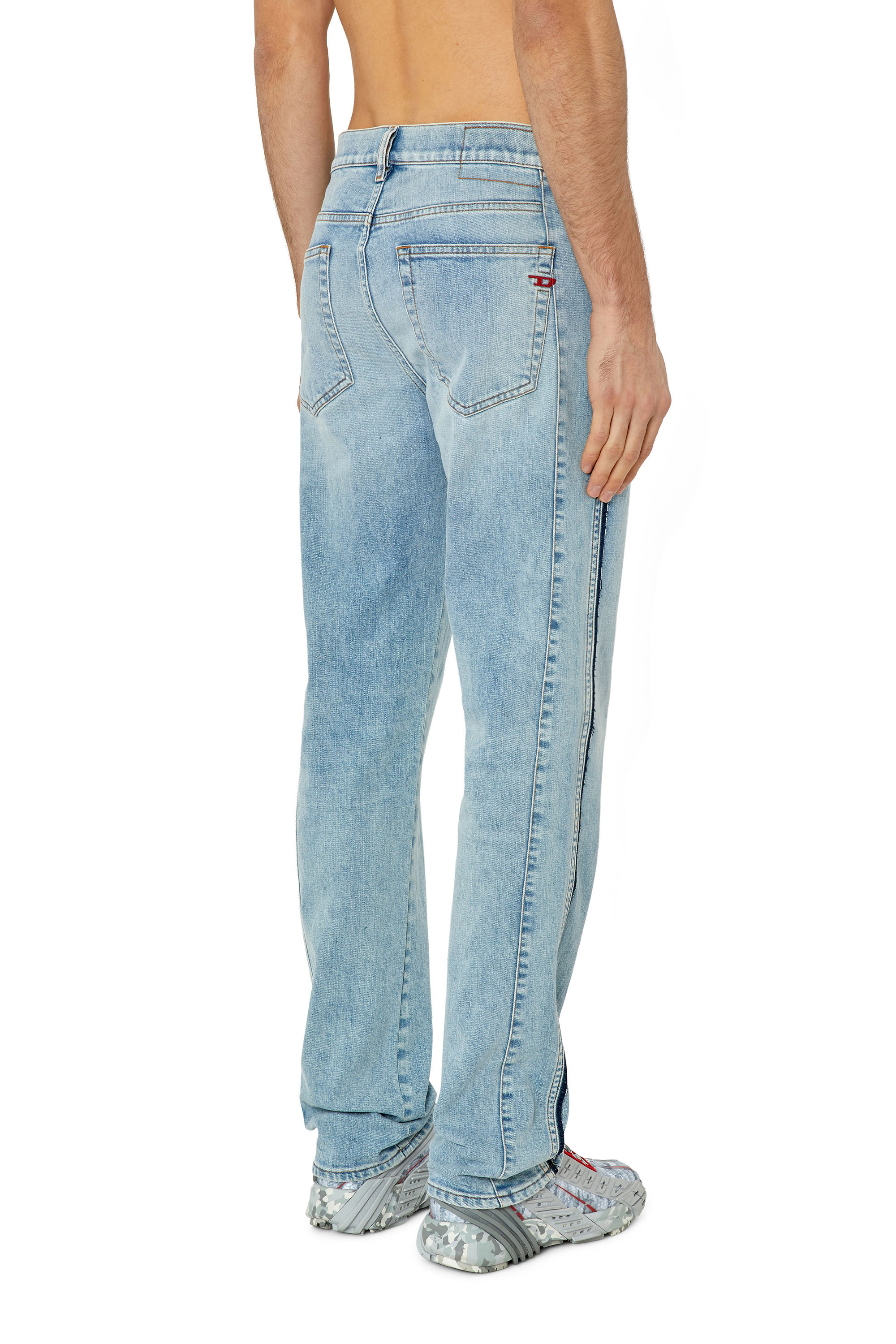 Diesel - 2020 D-Viker 09F41 Straight Jeans, Light Blue - Image 3