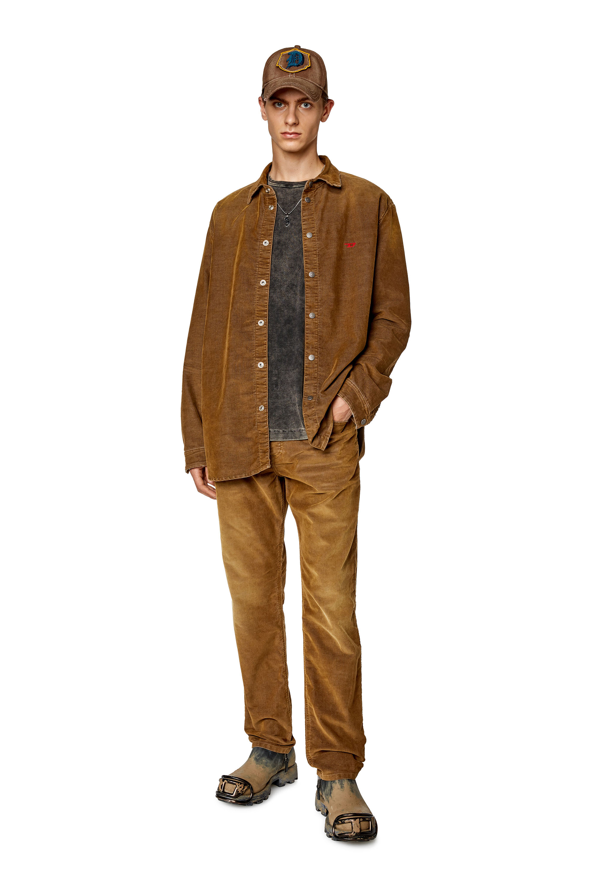 Diesel - Tapered Jeans 2023 D-Finitive 003GJ, Brown - Image 1