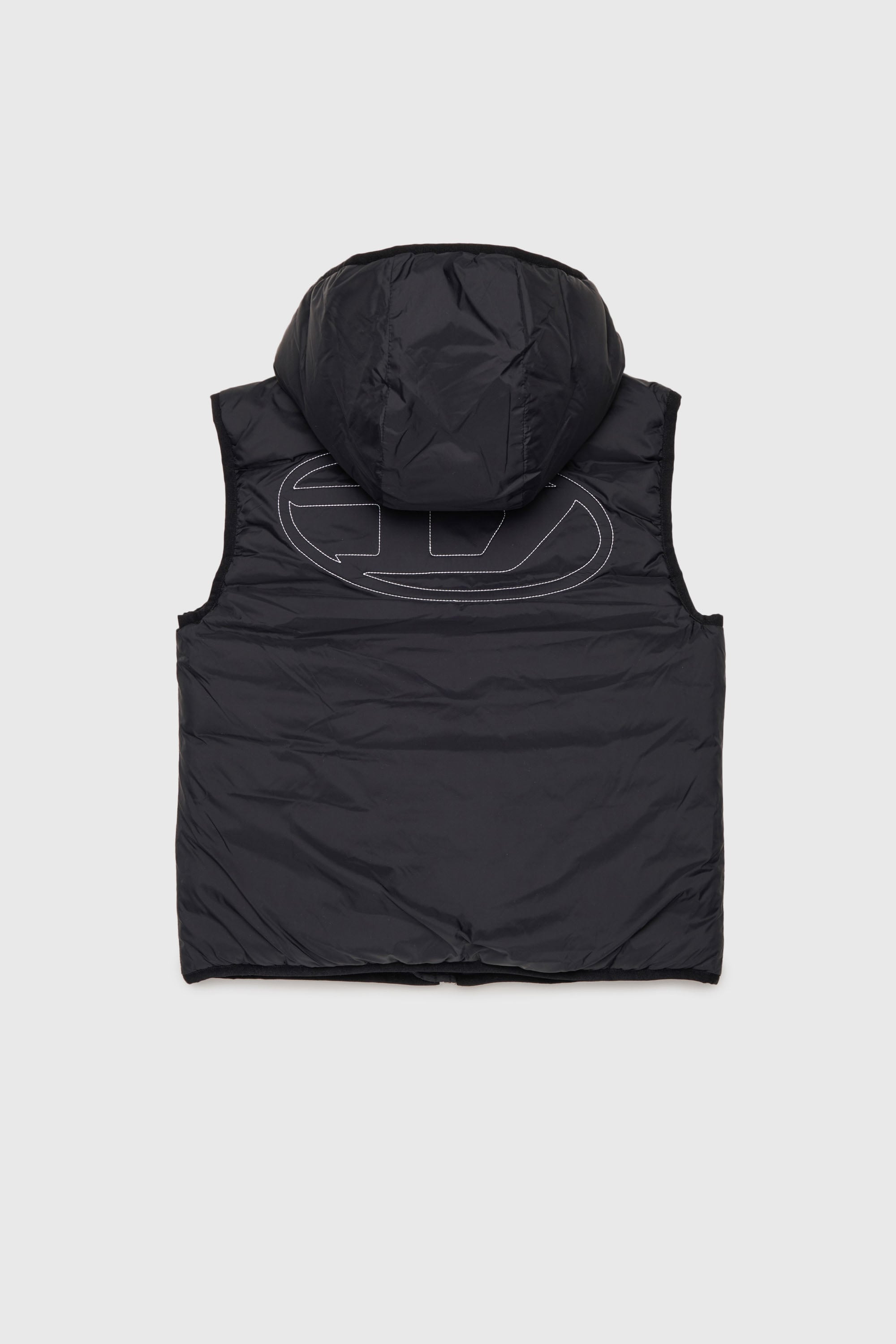 Diesel - JOSIP, Unisex's Hooded vest in padded nylon in Black - 2