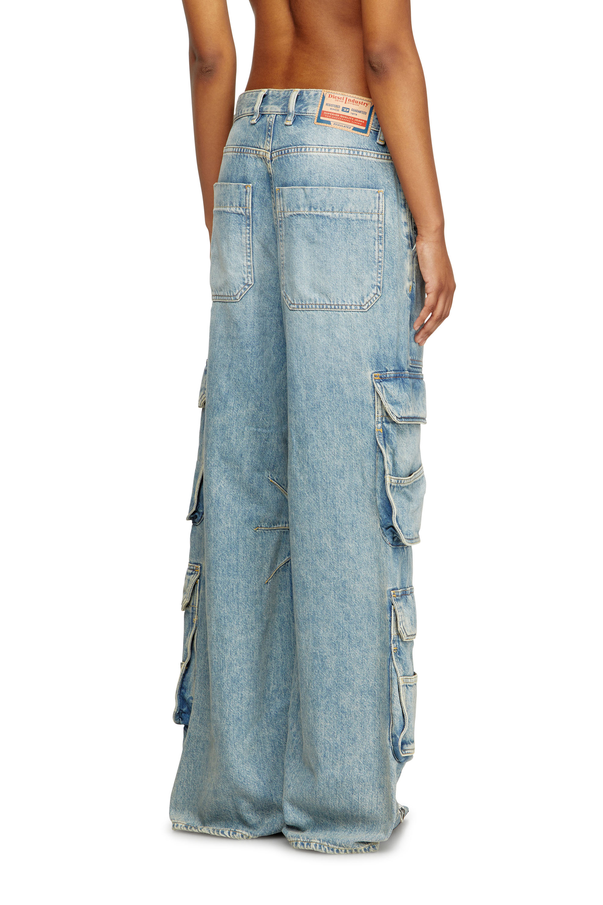 Relaxed Jeans 1996 D-Sire 0DBCX, Light Blue Diesel - Woman's Relaxed Jeans 1996 D-Sire 0DBCX, Light Blue - 4