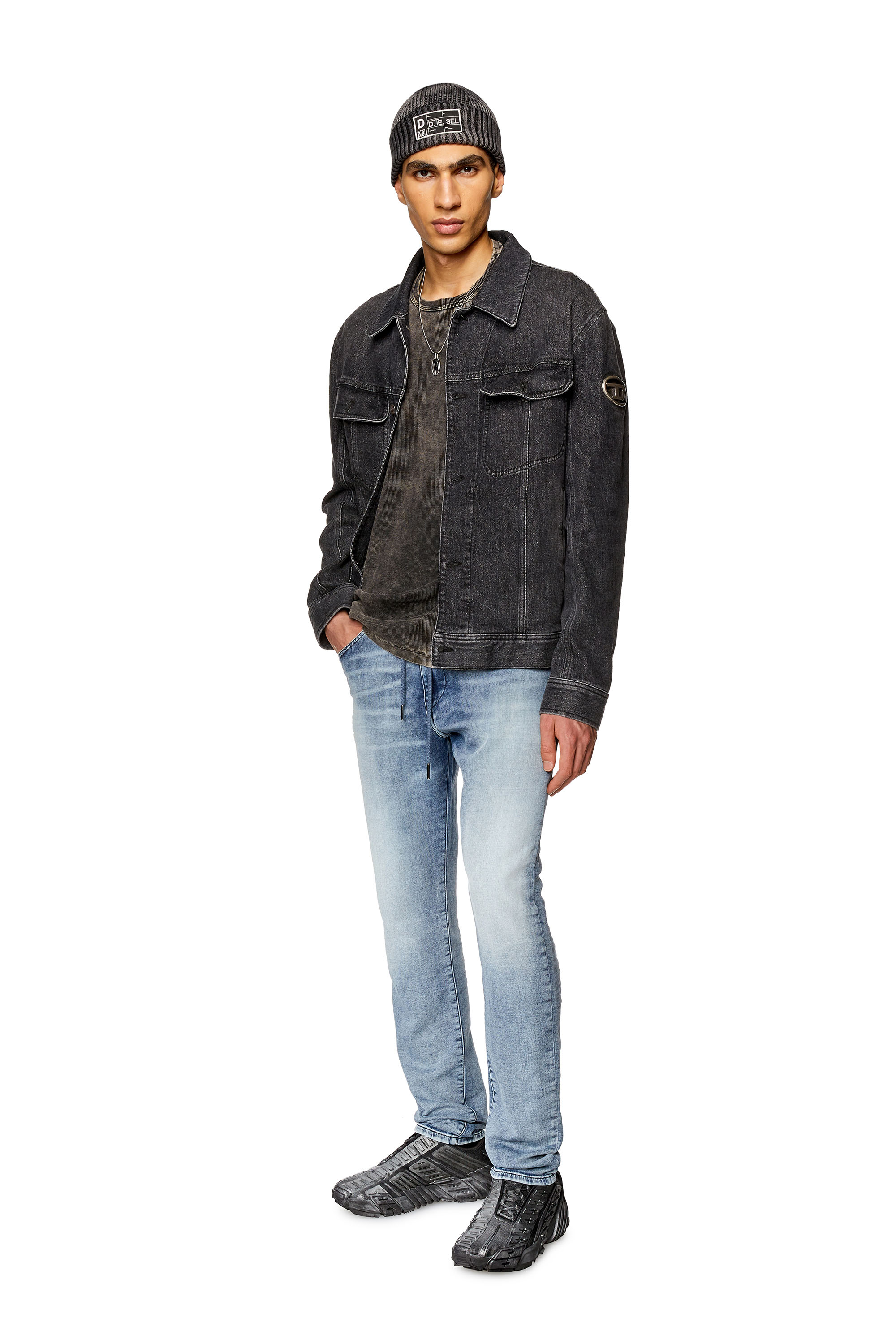 Diesel - Slim D-Strukt JoggJeans® 068FL, Medium blue - Image 1