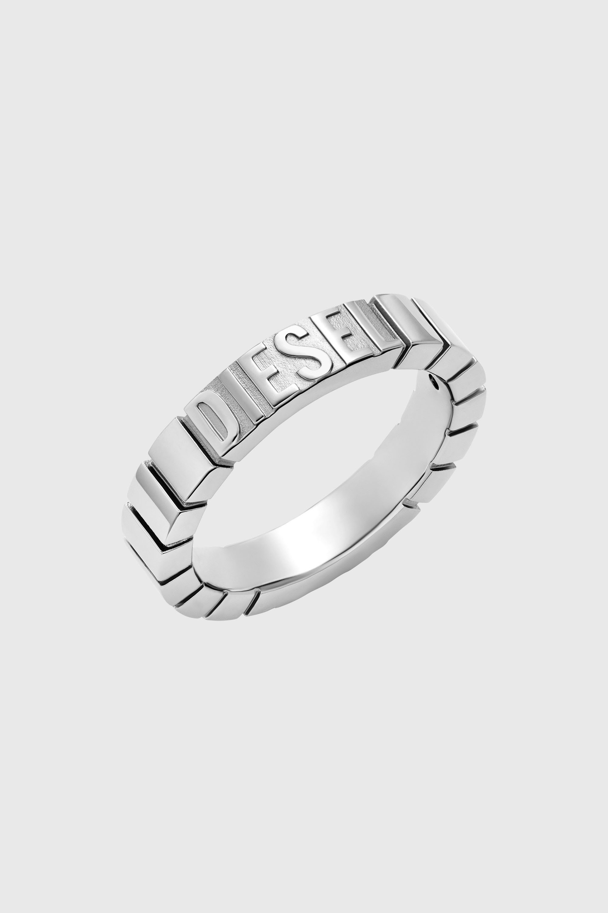 Diesel - DX1591040 JEWEL, Unisex's Stainless Steel Band Ring in Silver - 1