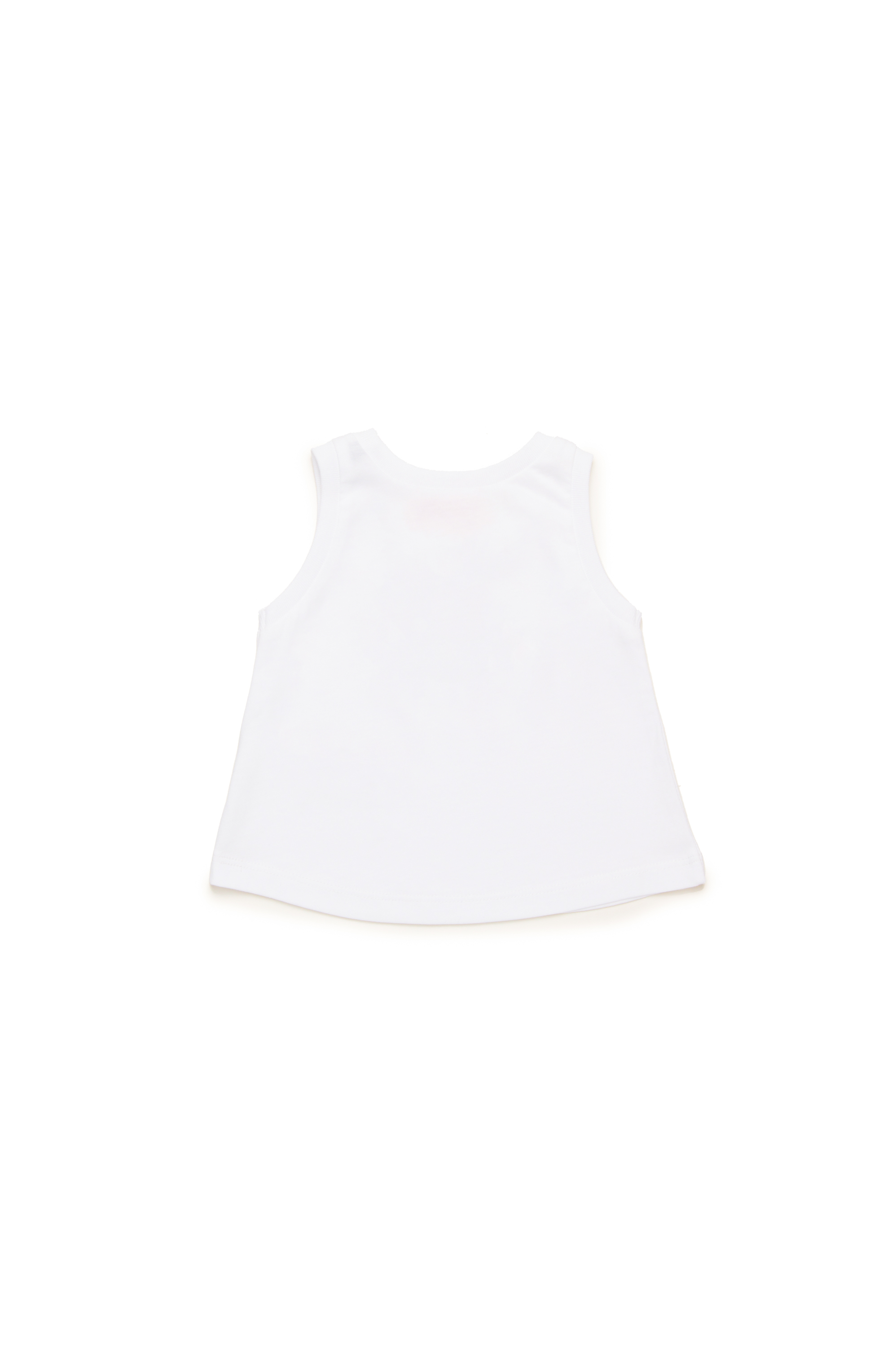 Diesel - MTARBIB, Woman's Sleeveless top with Oval D logo in White - 2