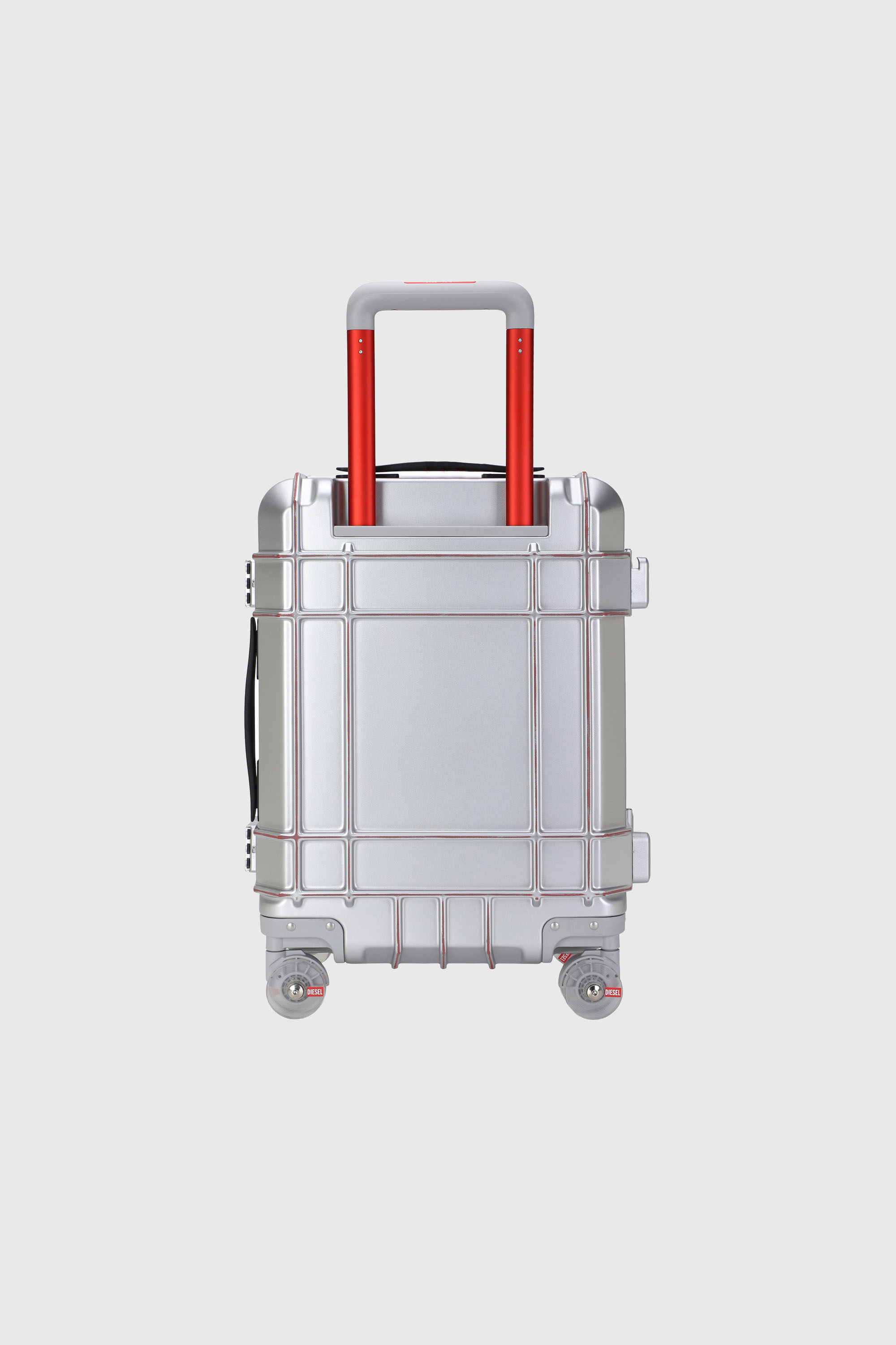 Diesel - DIESEL PC STRONG IMAGE TROLLEY- DSL003, Unisex's Rugged suitcase size S in Silver - 3