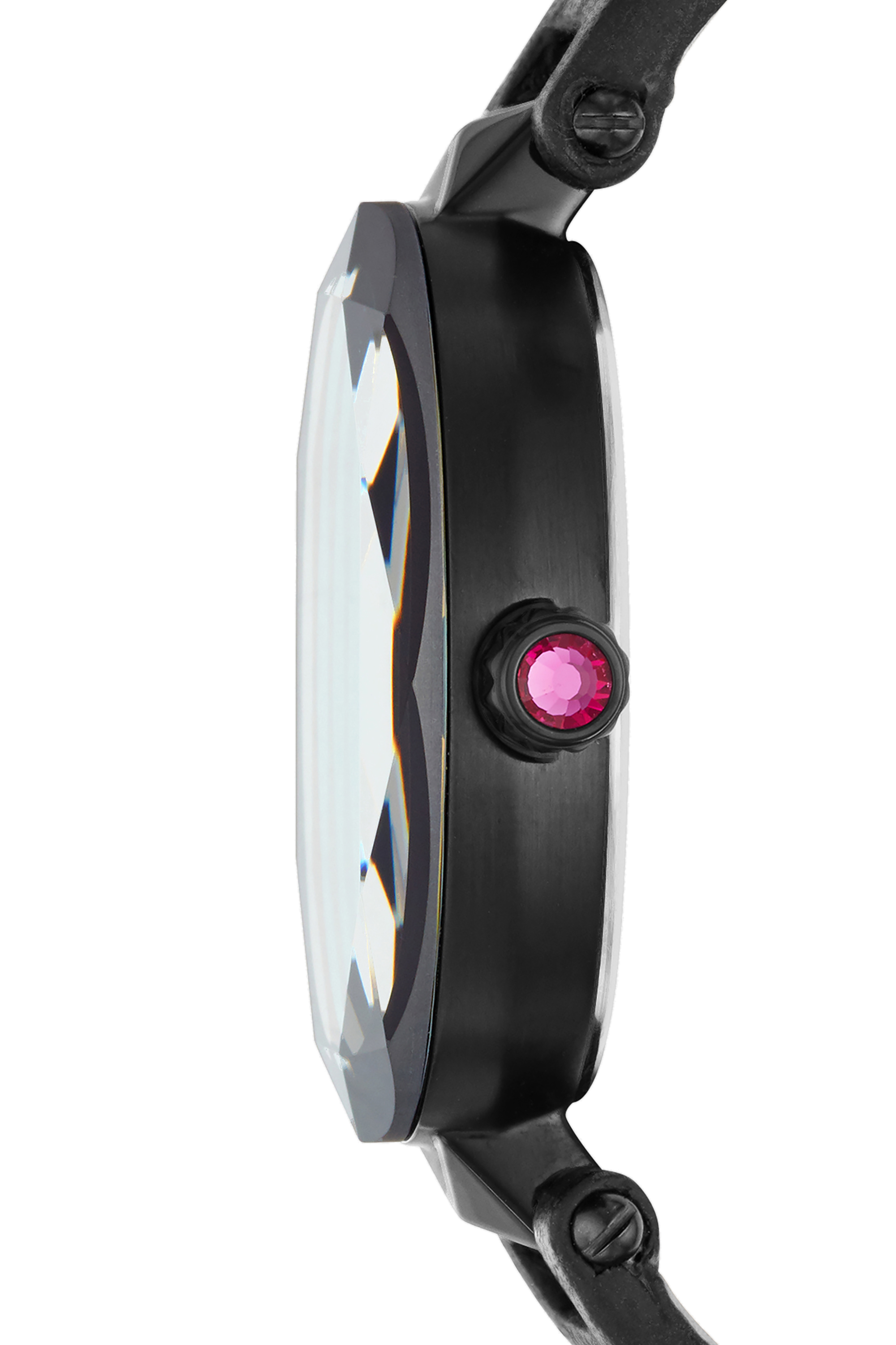 Diesel - DZ5578, Woman's Jules three-hand black leather watch in Black - 2