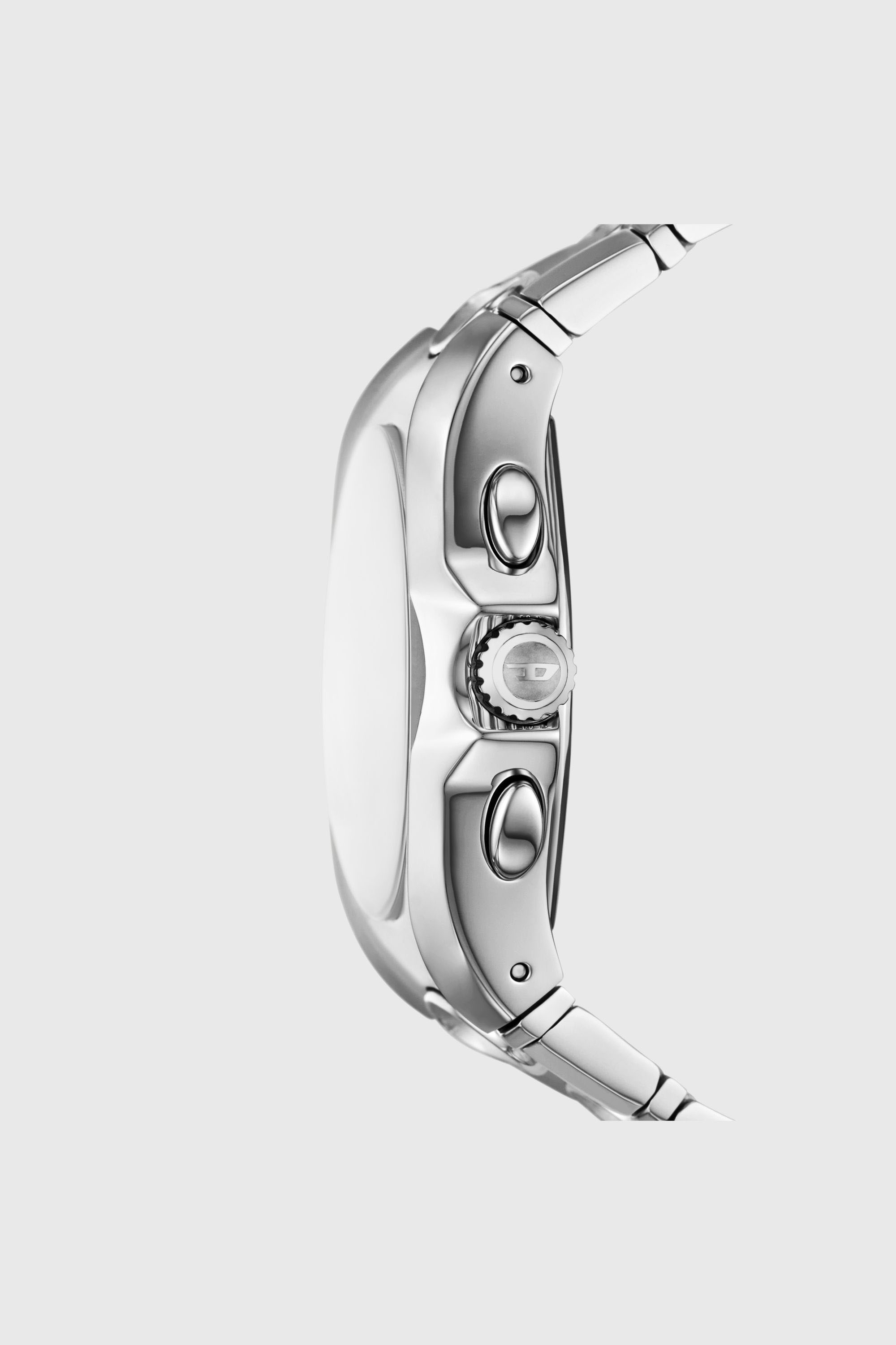 Diesel - DZ4694 WATCH, Man's D-Curve stainless steel watch in Silver - 3