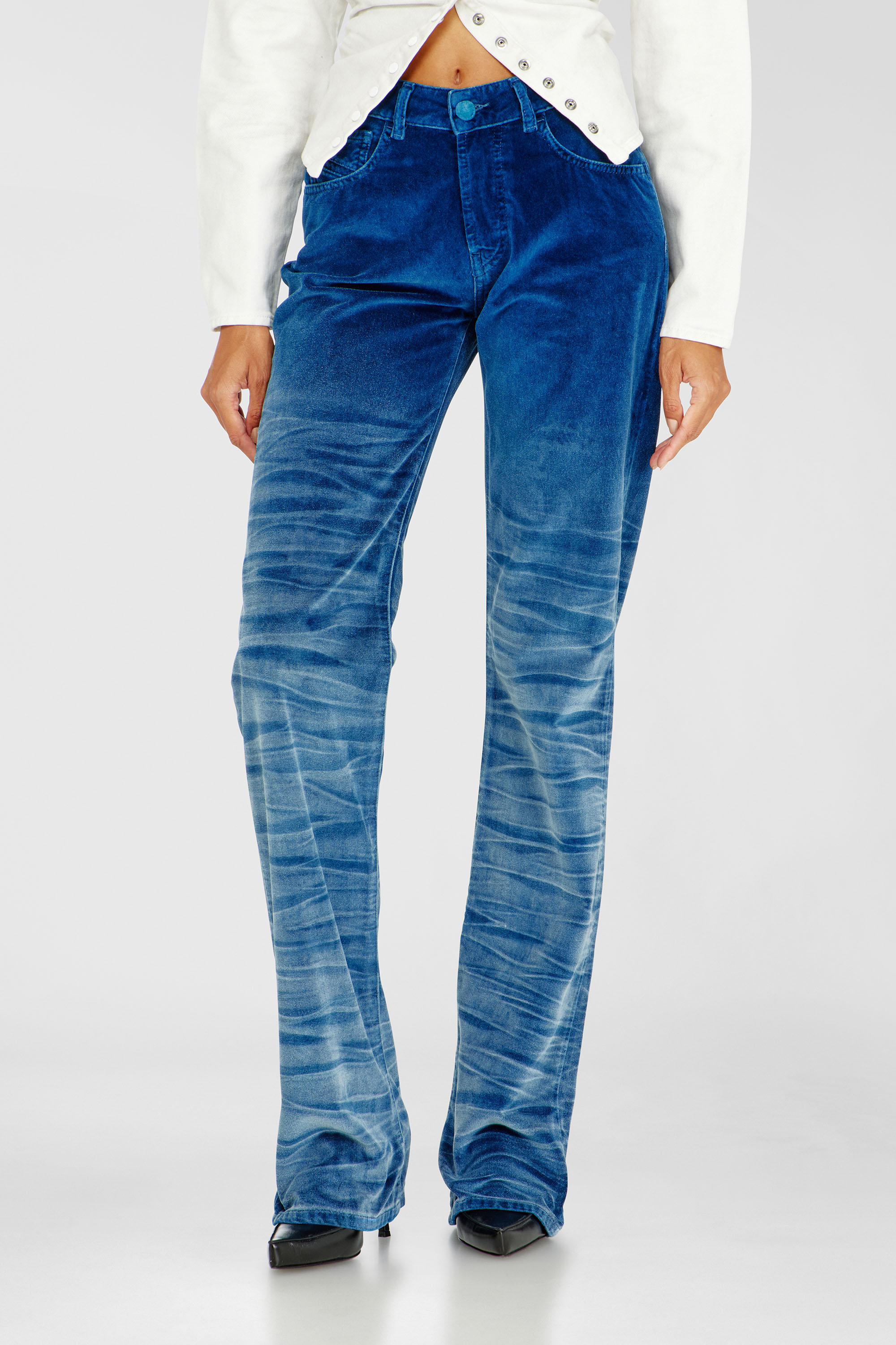 Diesel - Woman's Regular Jeans D-Lie 003PF, Dark Blue - 1