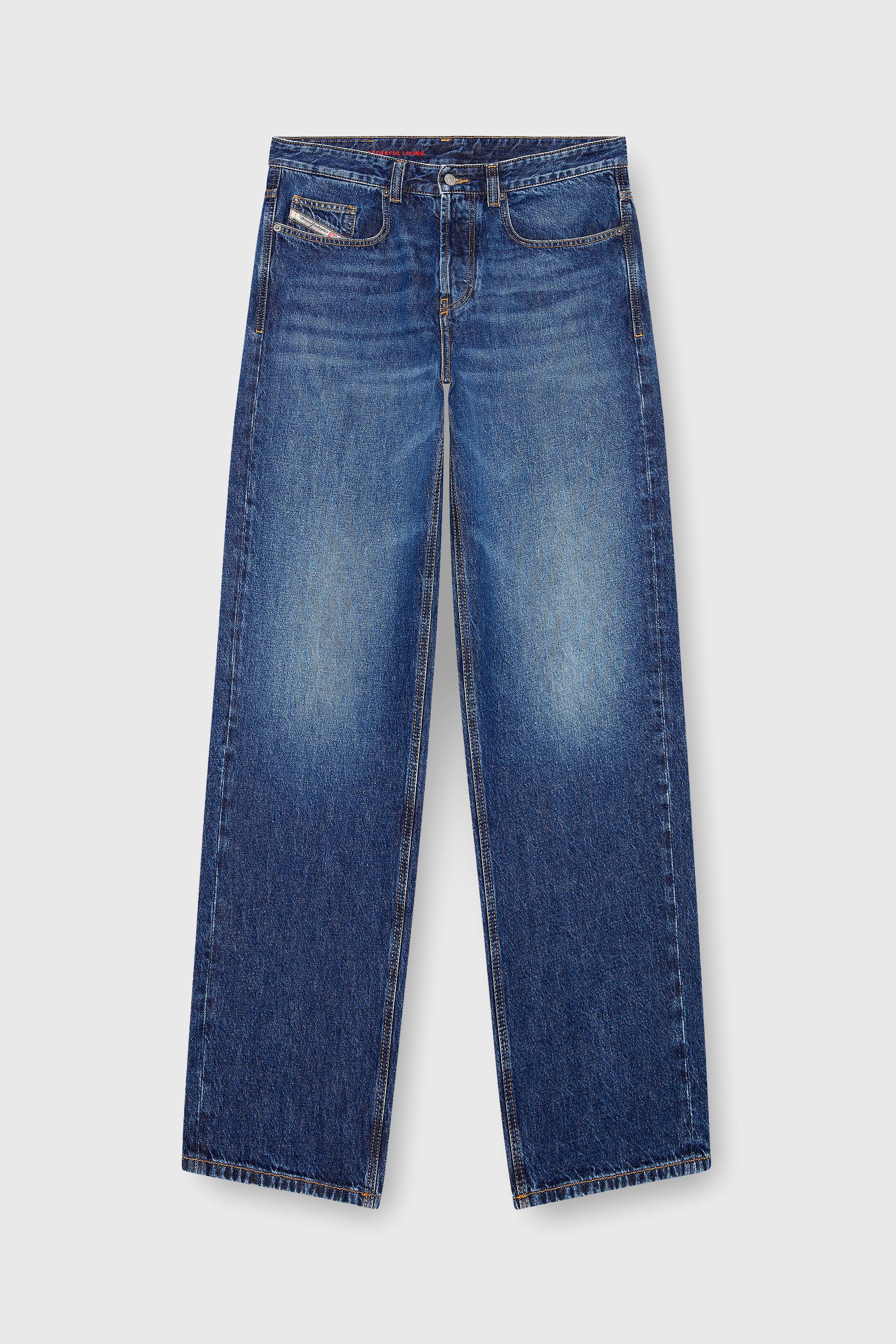 Diesel - Man's Relaxed Jeans 2001 D-Macro 09I27, Medium blue - 2