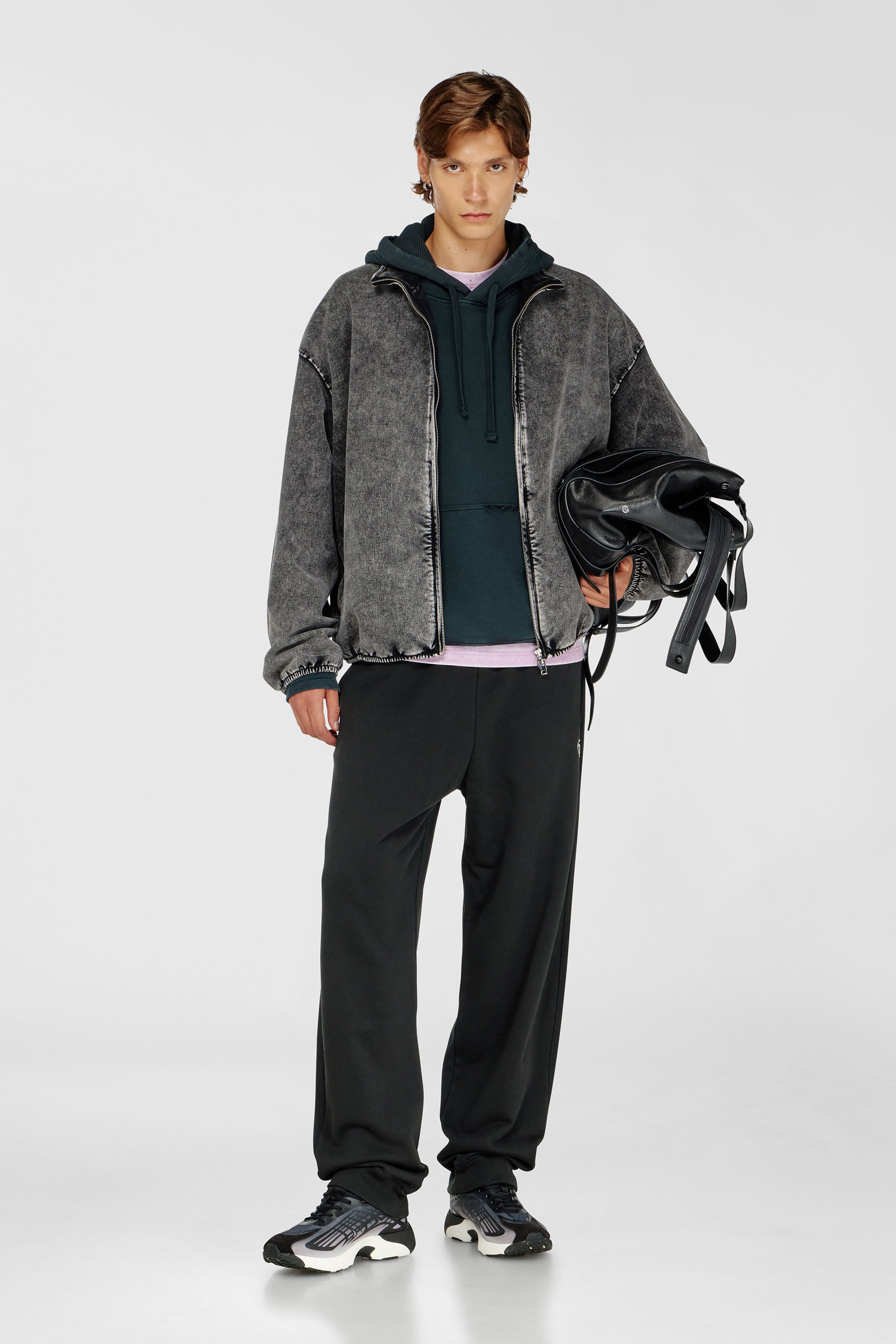 Cotton pants with metallic Oval D