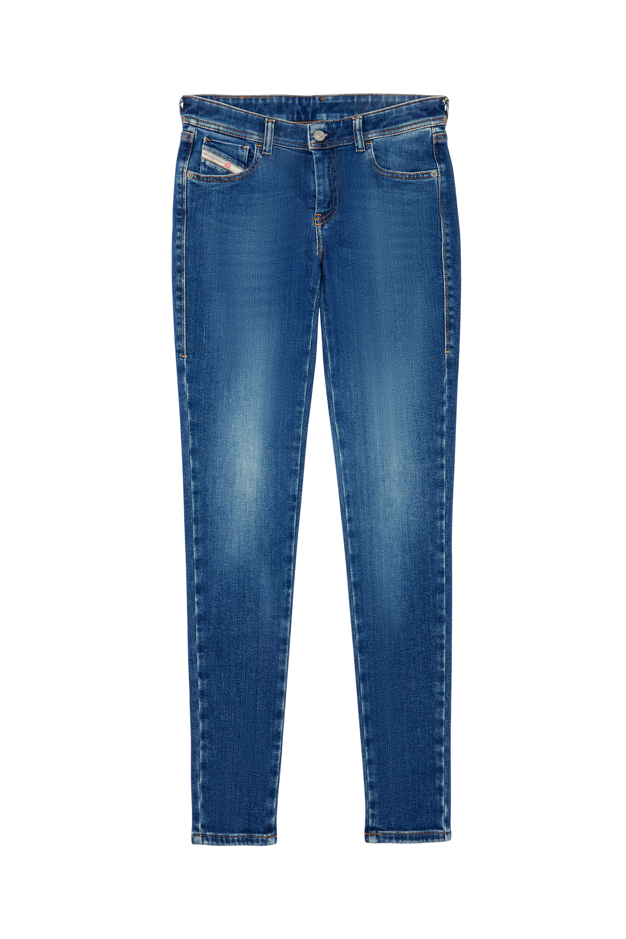 Diesel - 2018 Slandy low 09C21 Super skinny Jeans, Medium blue - Image 6