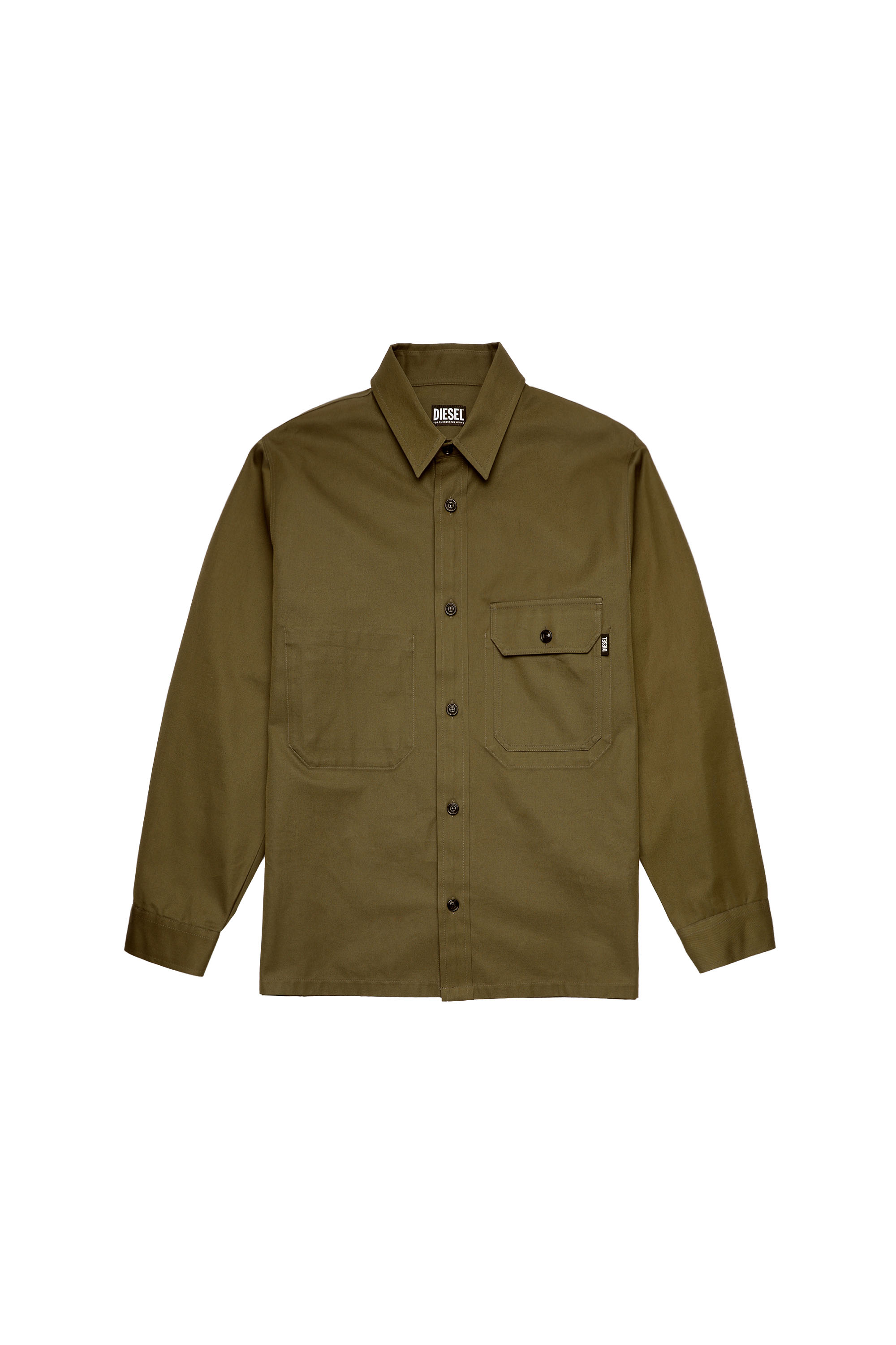 S-BUNNELL-A, Military Green - Shirts