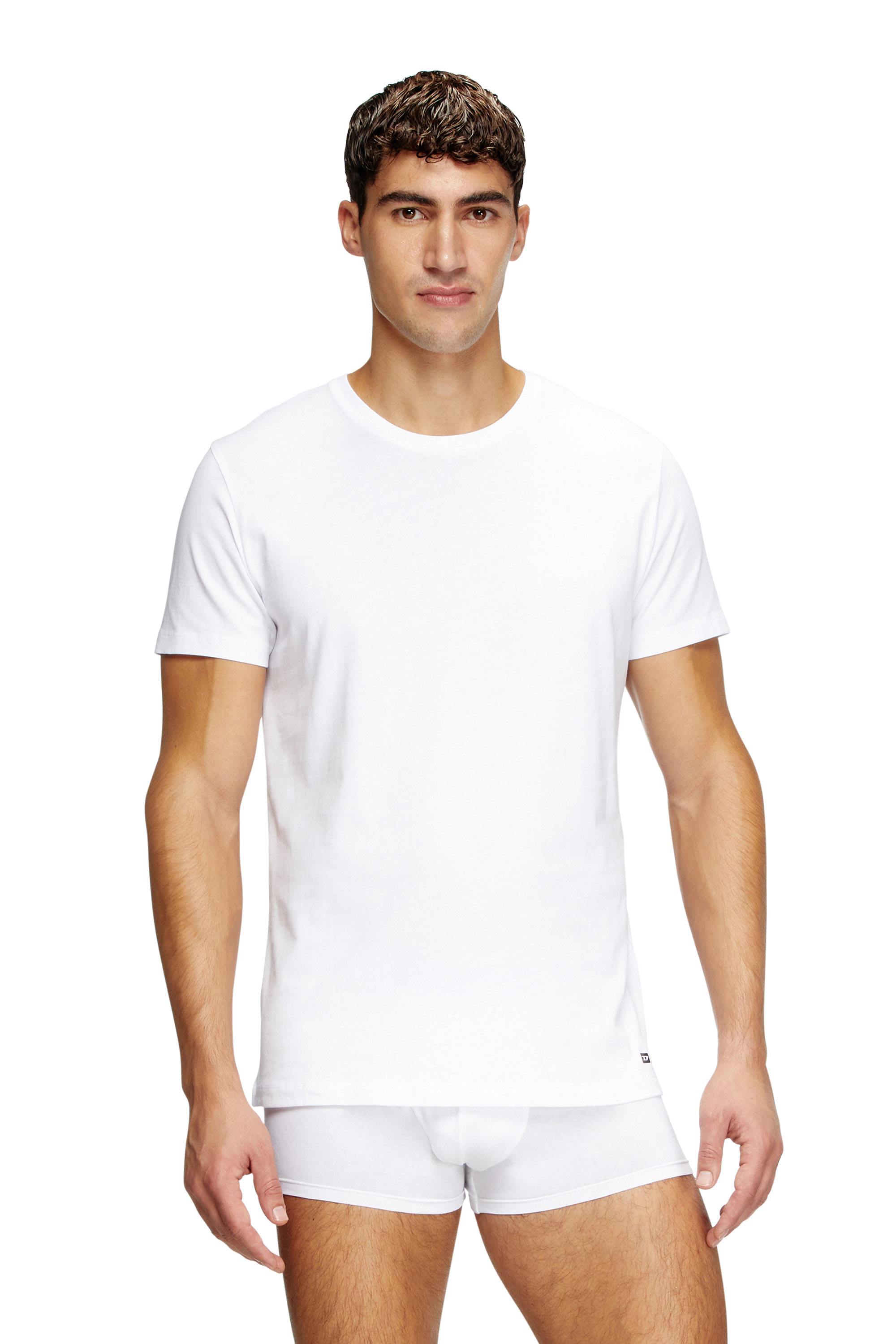 Diesel - RANDAL-D-BOX-3PACK, Man's Three-pack of T-shirts in White - 3