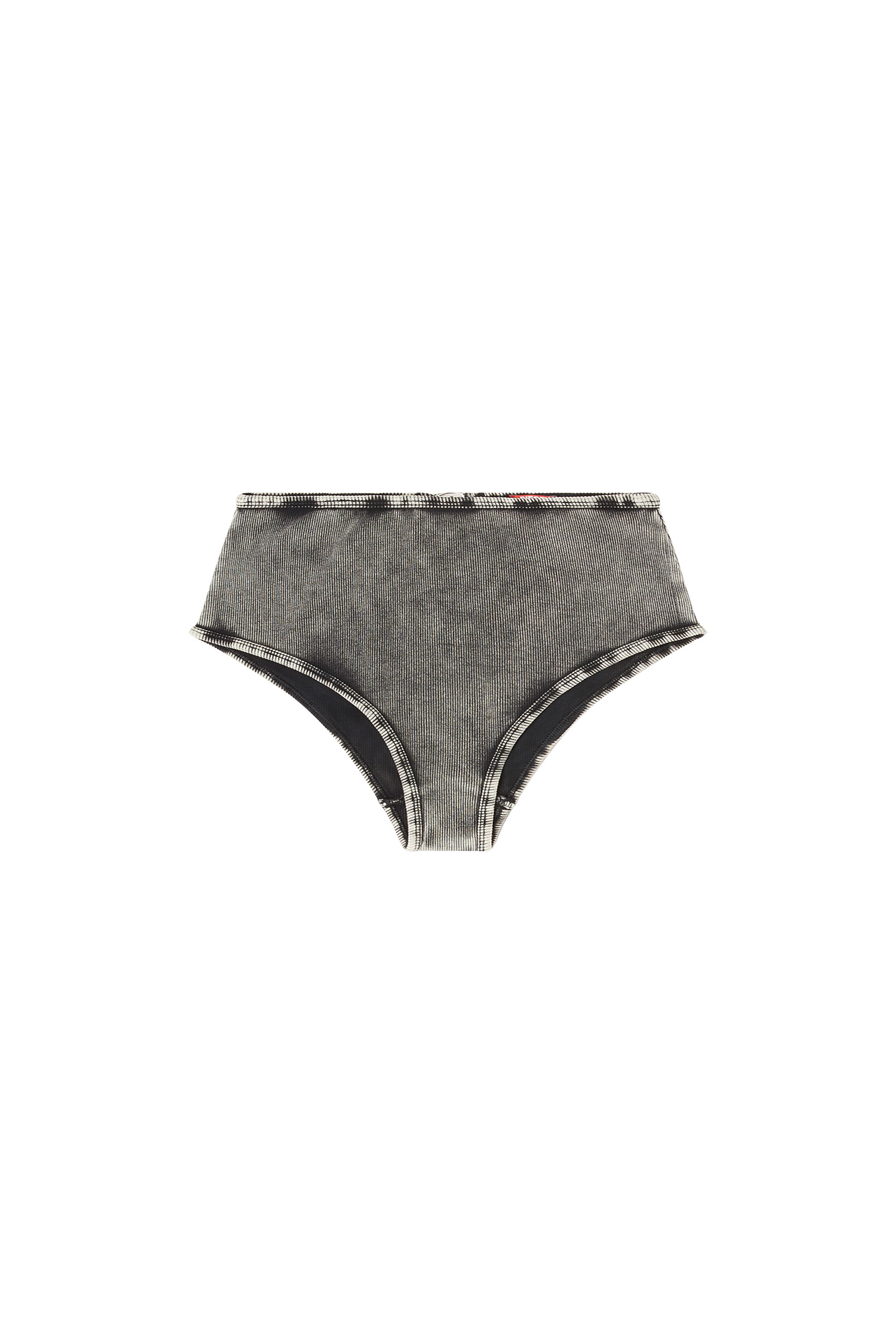 Diesel - CHARLI-DNM, Woman's High-waisted stretch-cotton panties in Dark grey - 2