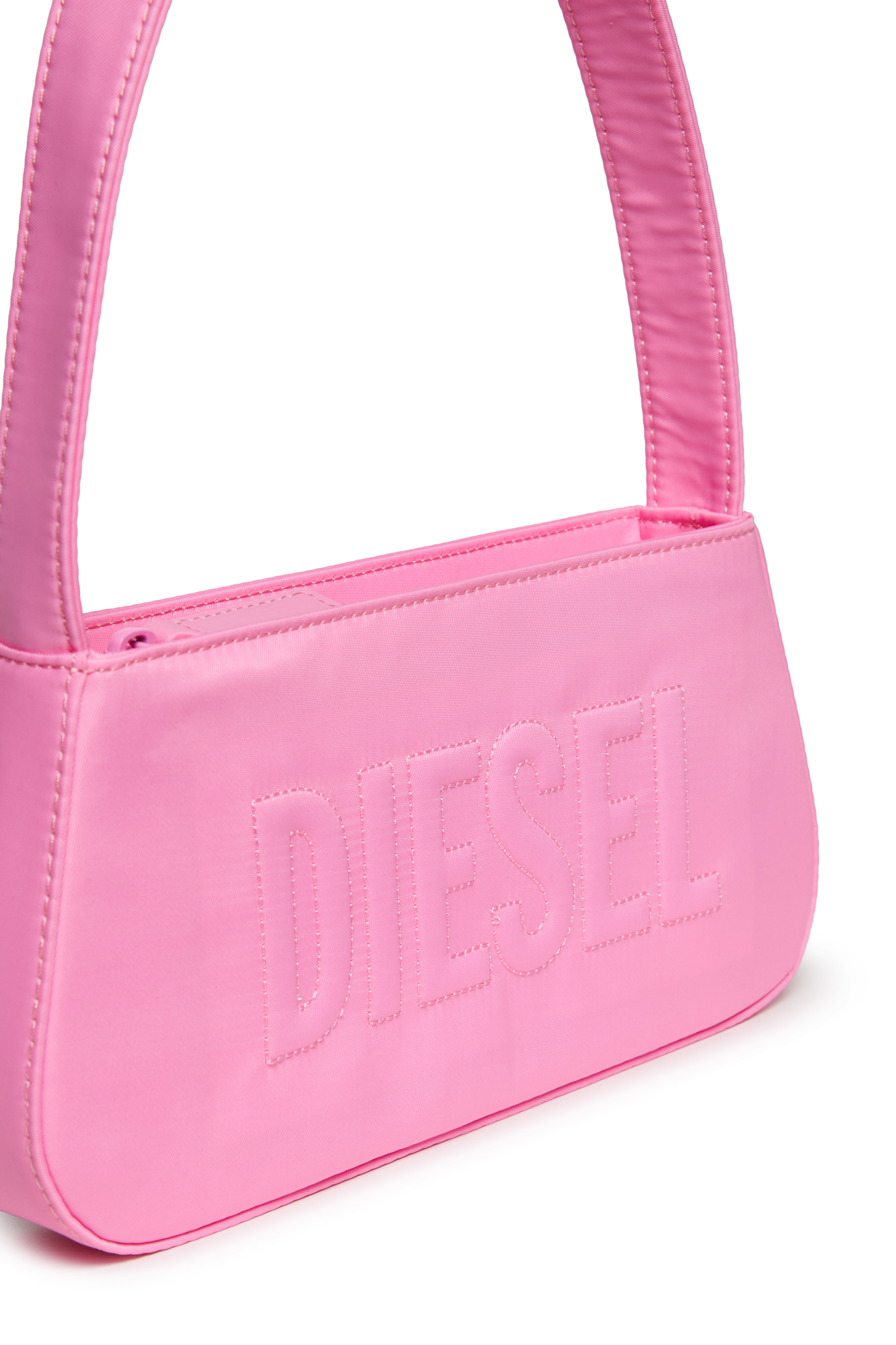 Diesel - WDELIA, Woman's WDELIA Nylon bag with embroidered logo in Pink - 4